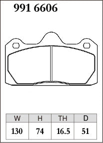 DIXCEL Rear Brake Pads for AP Racing CP6602 / CP6606 / CP6627 - iilumolab