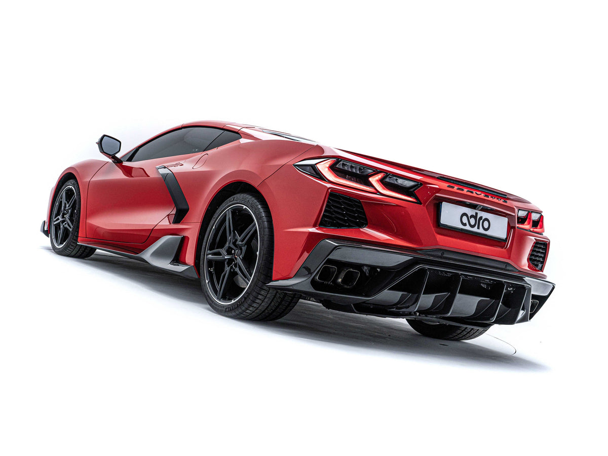Corvette C8 Dry Prepreg Carbon Fiber Rear Diffuser 2020+
