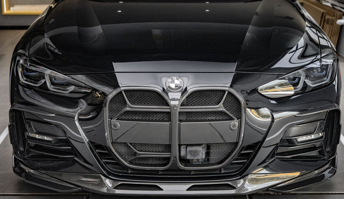 CSL Style Pre Pregged Dry Carbon Fiber Grille for BMW 4 Series G22 G23 With ACC 2020+