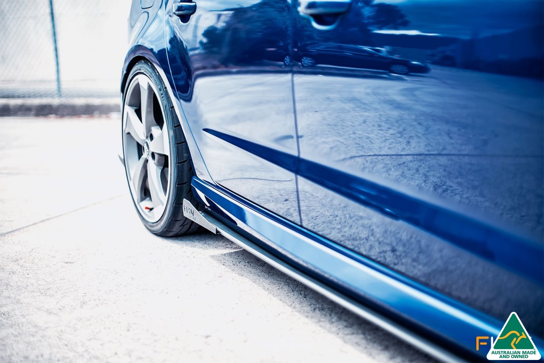 Flow Designs RS3 8V Sportback (Pre-Facelift) Side Skirt Splitters V3 (Pair) - iilumolab