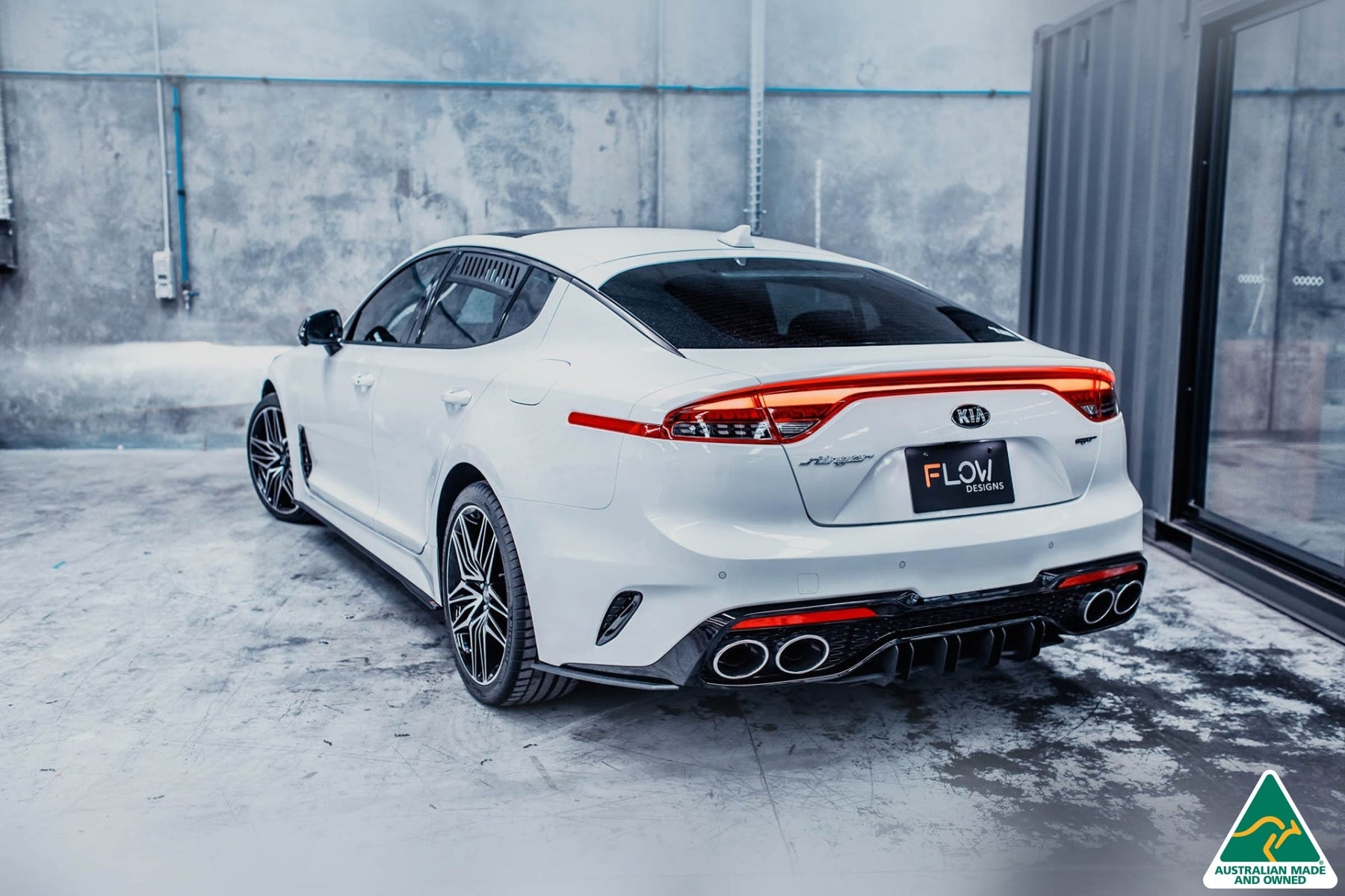 Flow Designs DISCONTINUED SANDED MATTE FINISH - Stinger CK GT 2023+ Flow-Lock Rear Diffuser - iilumolab