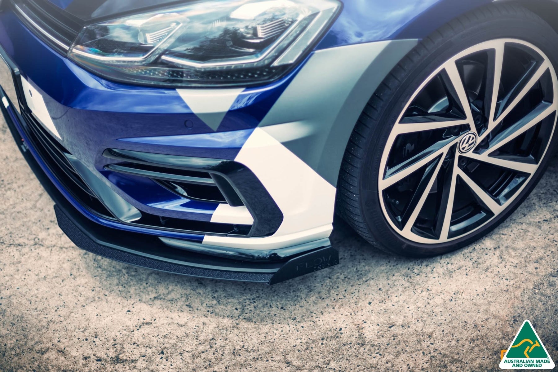 Flow Designs MK7.5 Golf R Front Lip Splitter - iilumolab