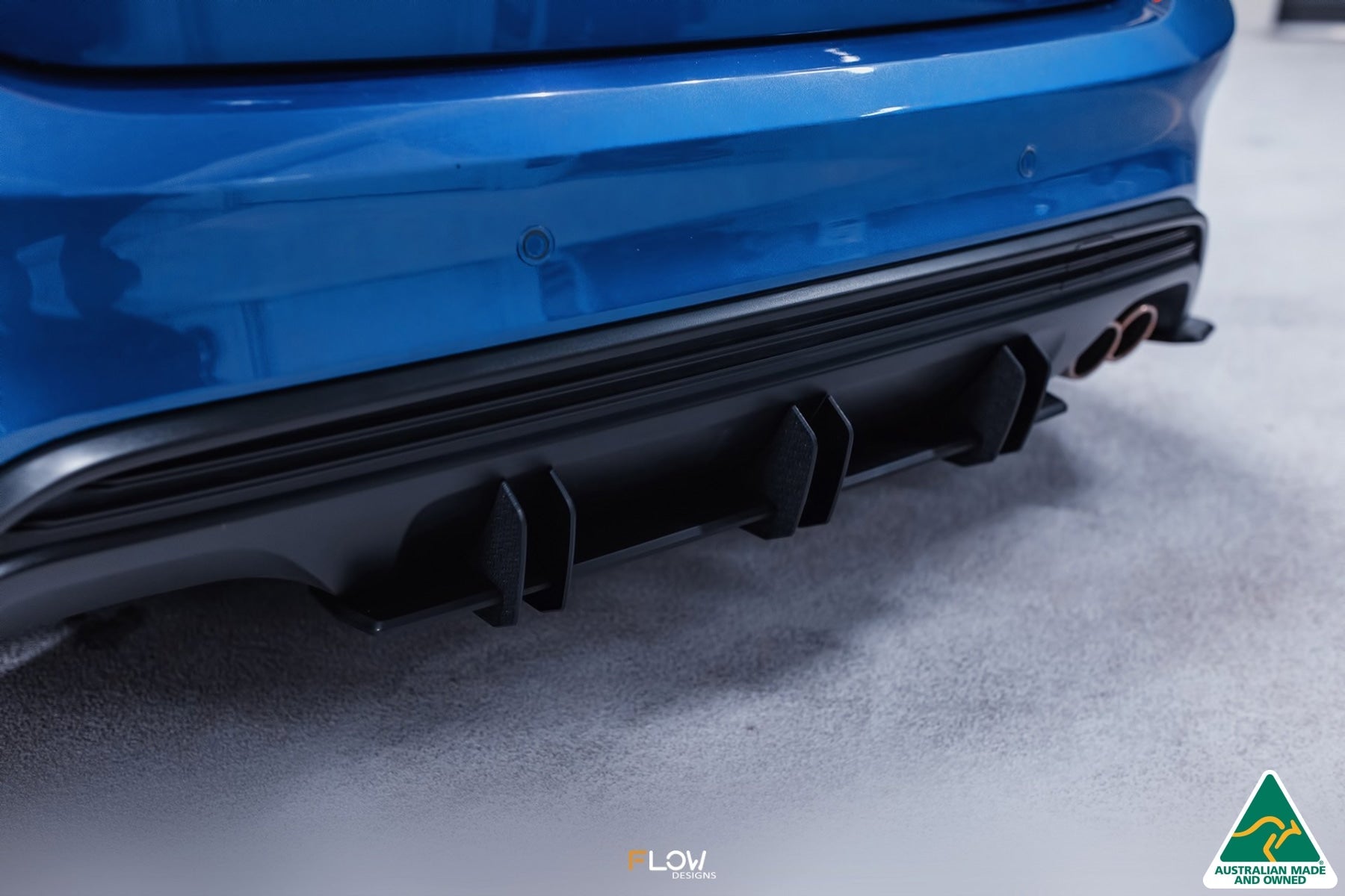 Flow Designs MK4 Focus ST-Line Flow-Lock Rear Diffuser - iilumolab