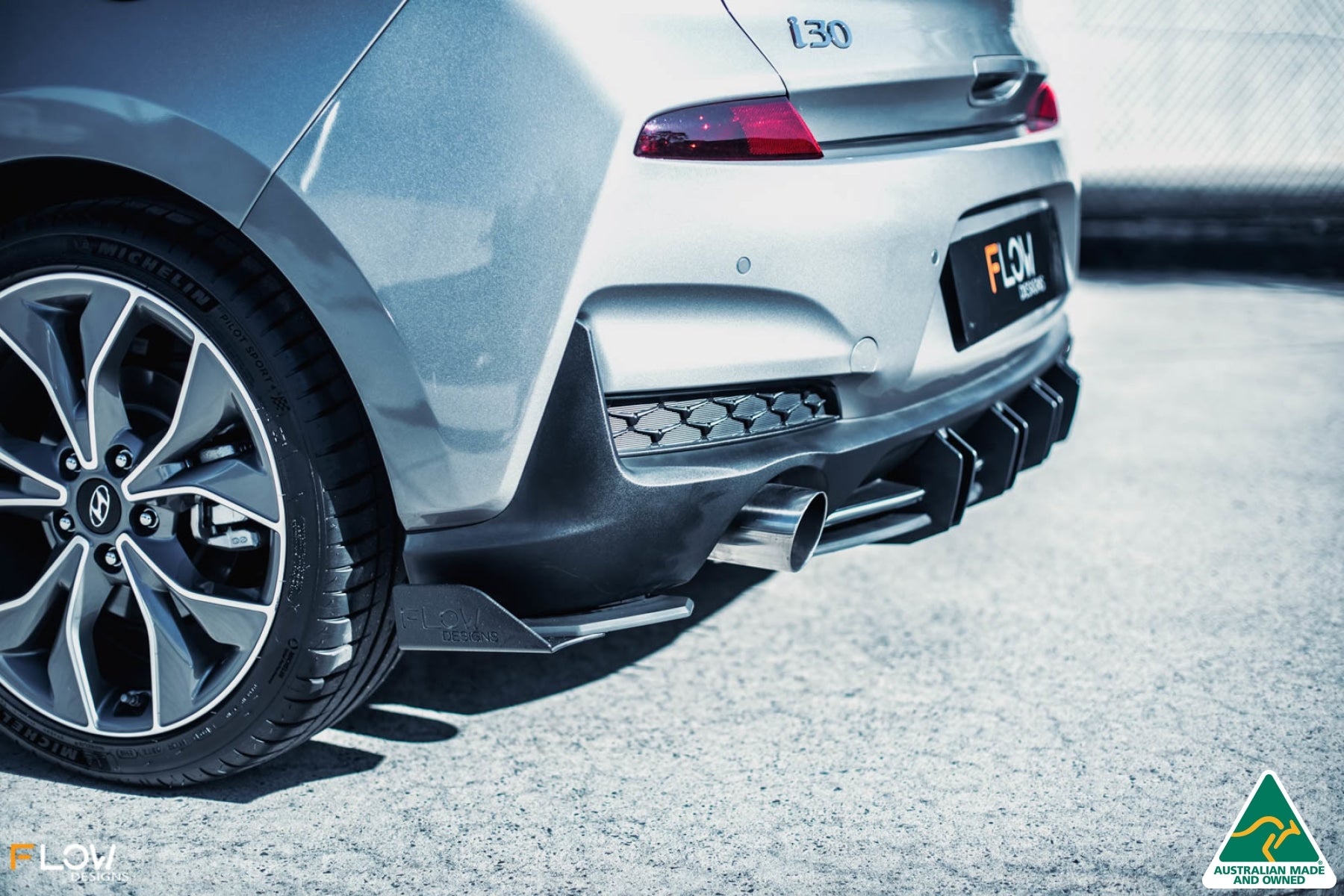 Flow Designs i30 N Line Hatch PD (2018-2023) Rear Spats (Pair) - iilumolab