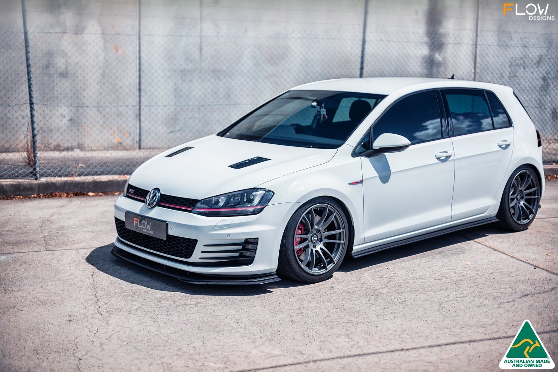 Flow Designs MK7 Golf GTI Side Skirt Splitters V3 (Pair) - iilumolab