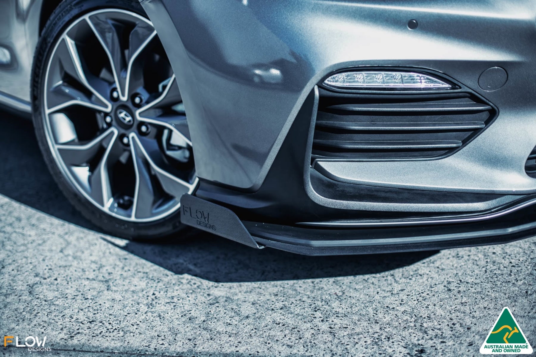 Flow Designs i30 N Line Hatch PD (2018-2023) Front Lip Splitter - iilumolab