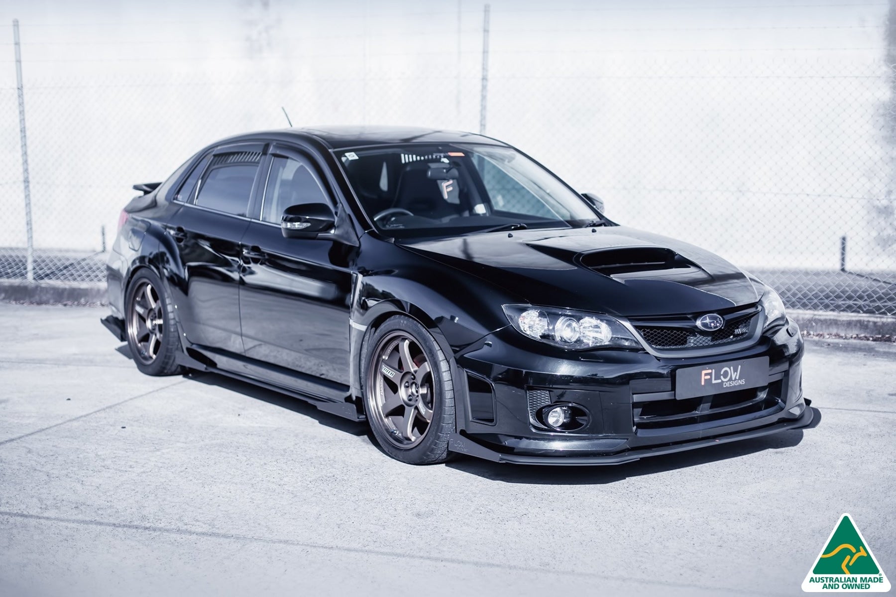 Flow Designs Impreza WRX / STI G3 Sedan FL Side Skirt Splitters (Pair) - iilumolab
