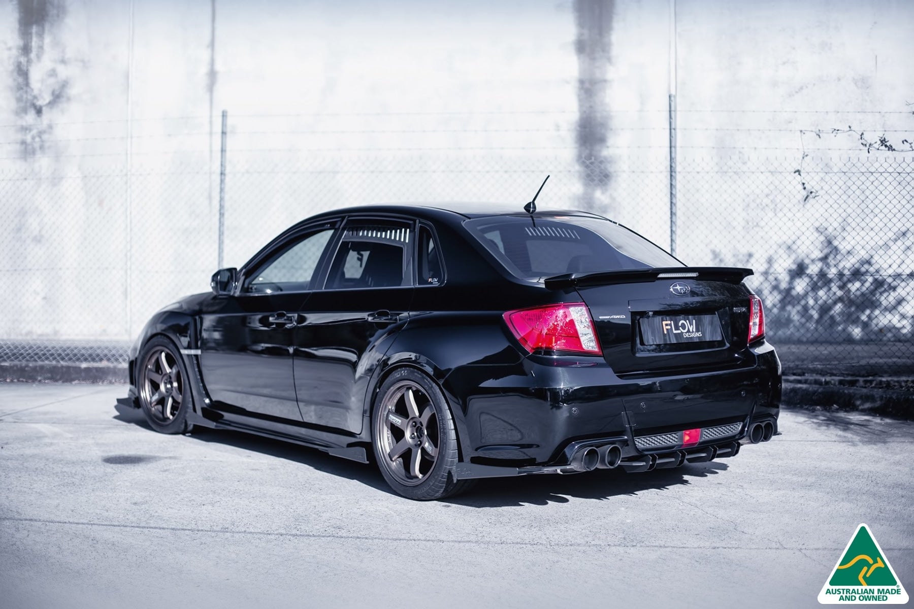 Flow Designs Impreza WRX / STI G3 Sedan FL Rear Spats (Pair) - iilumolab