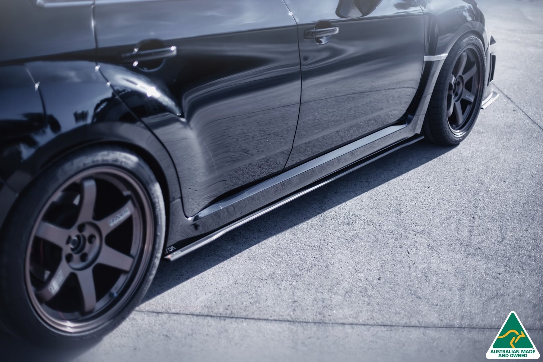 Flow Designs Impreza WRX / STI G3 Sedan FL Side Skirt Splitters (Pair) - iilumolab