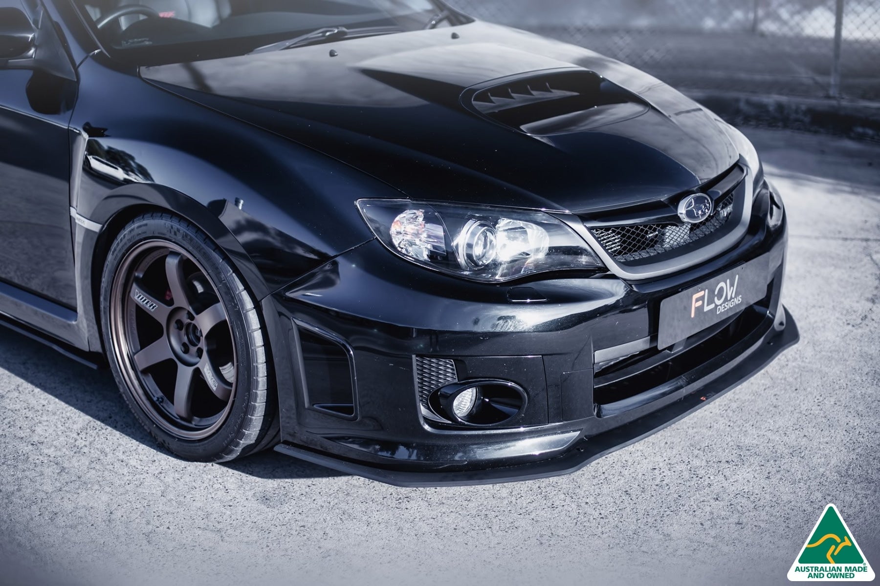 Flow Designs Impreza WRX / STI G3 Sedan FL Front Lip Splitter - iilumolab