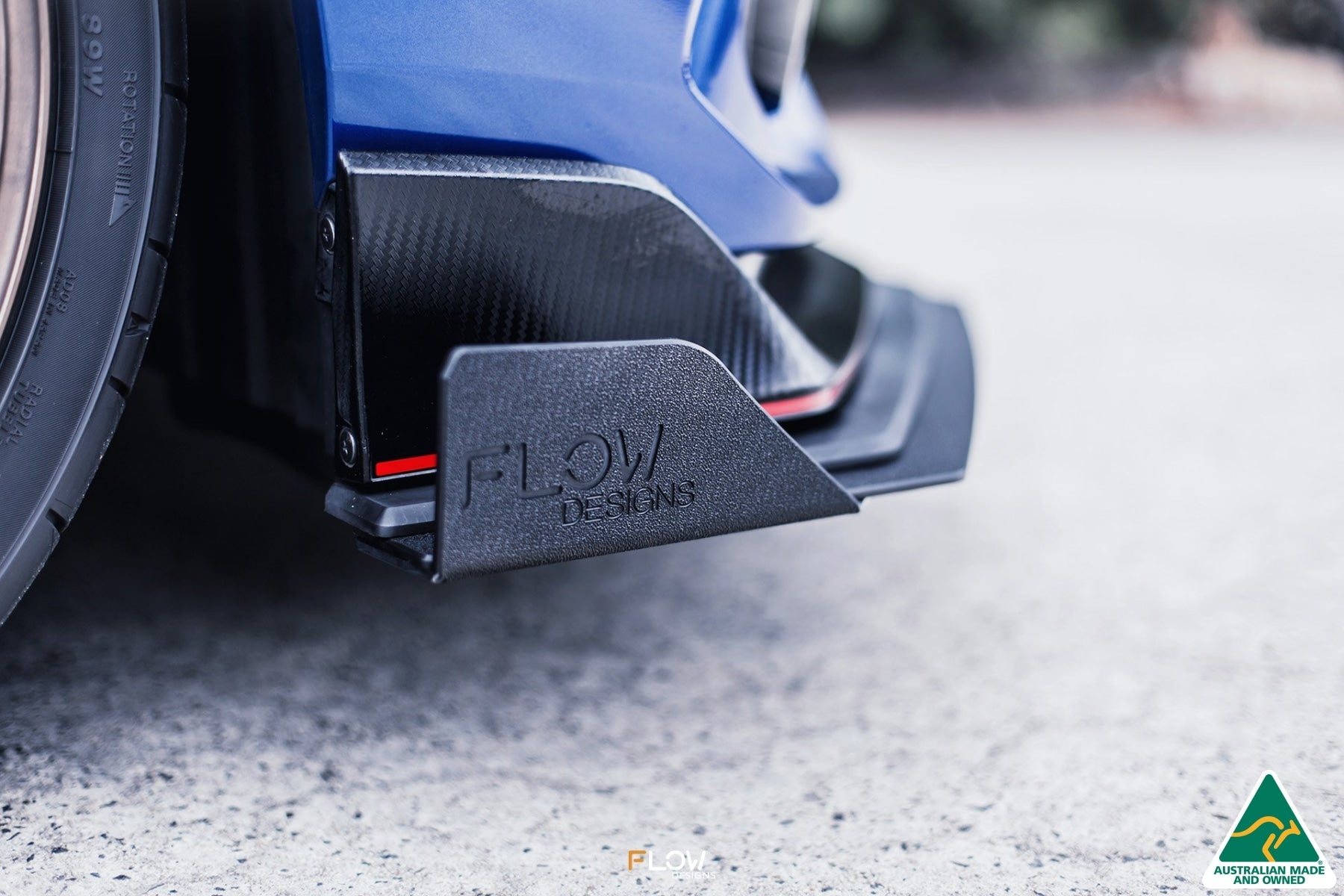Flow Designs FK8 Civic Type R Front Lip Splitter Winglets (Pair) - iilumolab