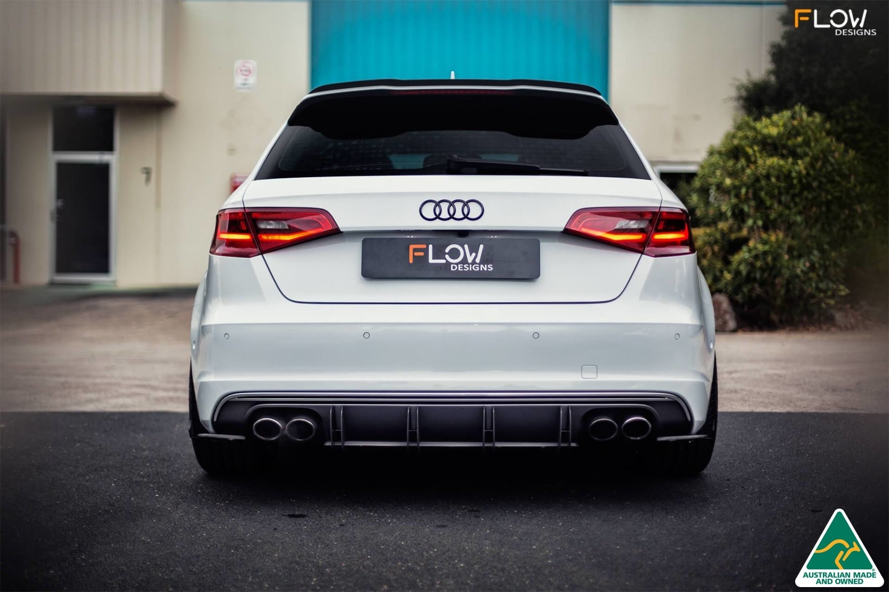 Flow Designs S3 8V Pre-Facelift Sportback Flow-Lock Rear Diffuser - iilumolab