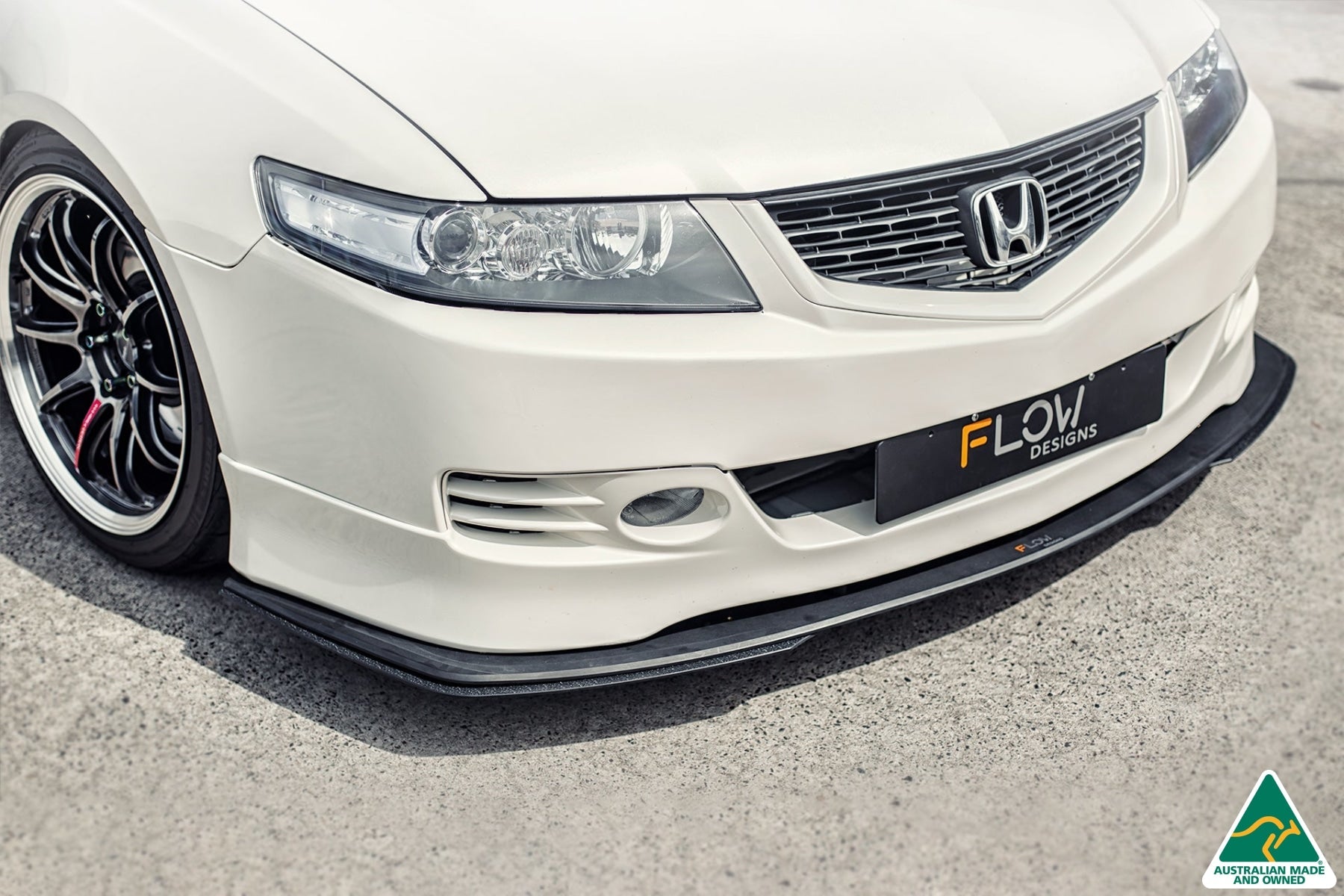 Flow Designs Honda Accord Euro CL7/CL9 Front Splitter Extensions - iilumolab