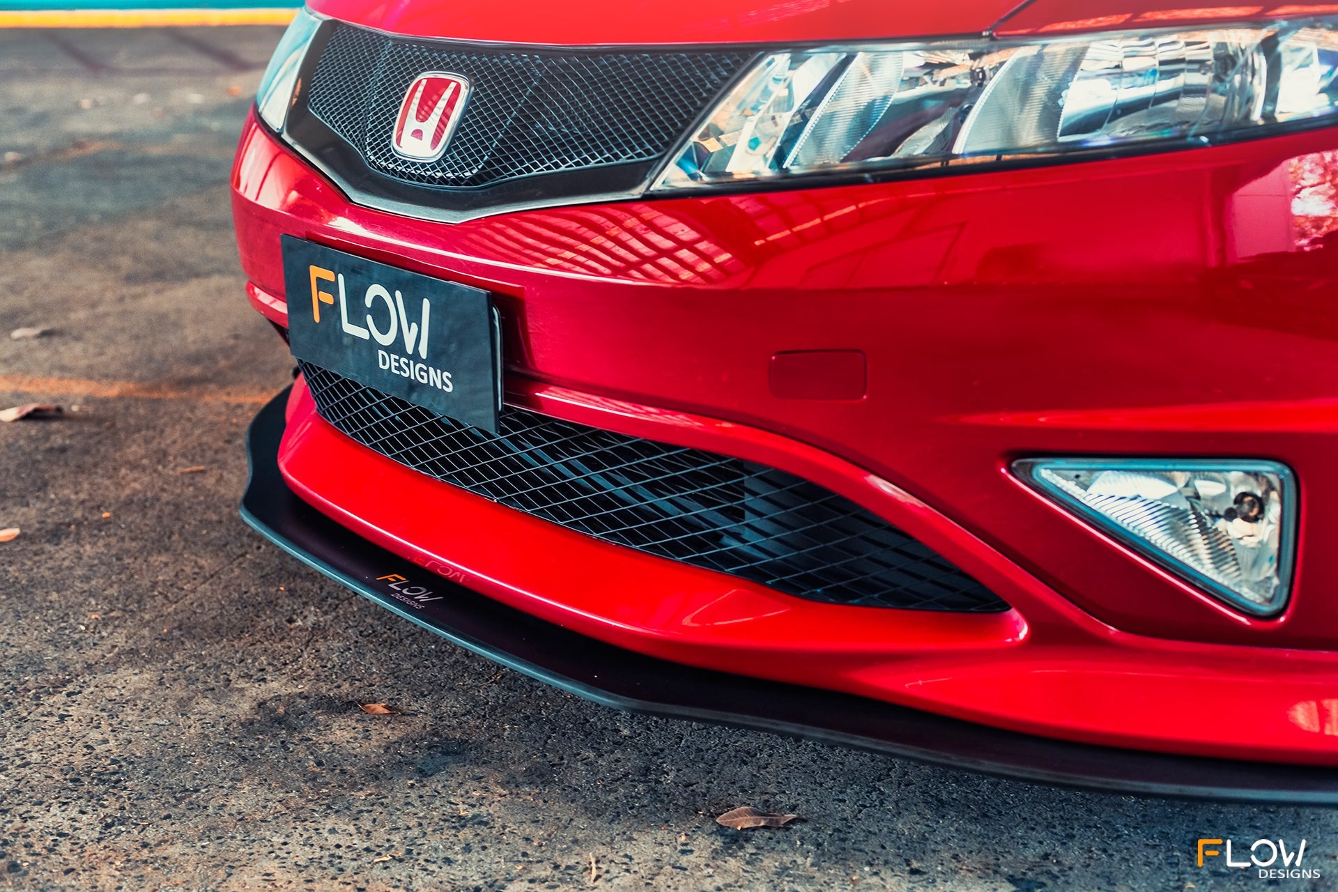 Flow Designs FN2 Civic Type R Front Lip Splitter V3 - iilumolab
