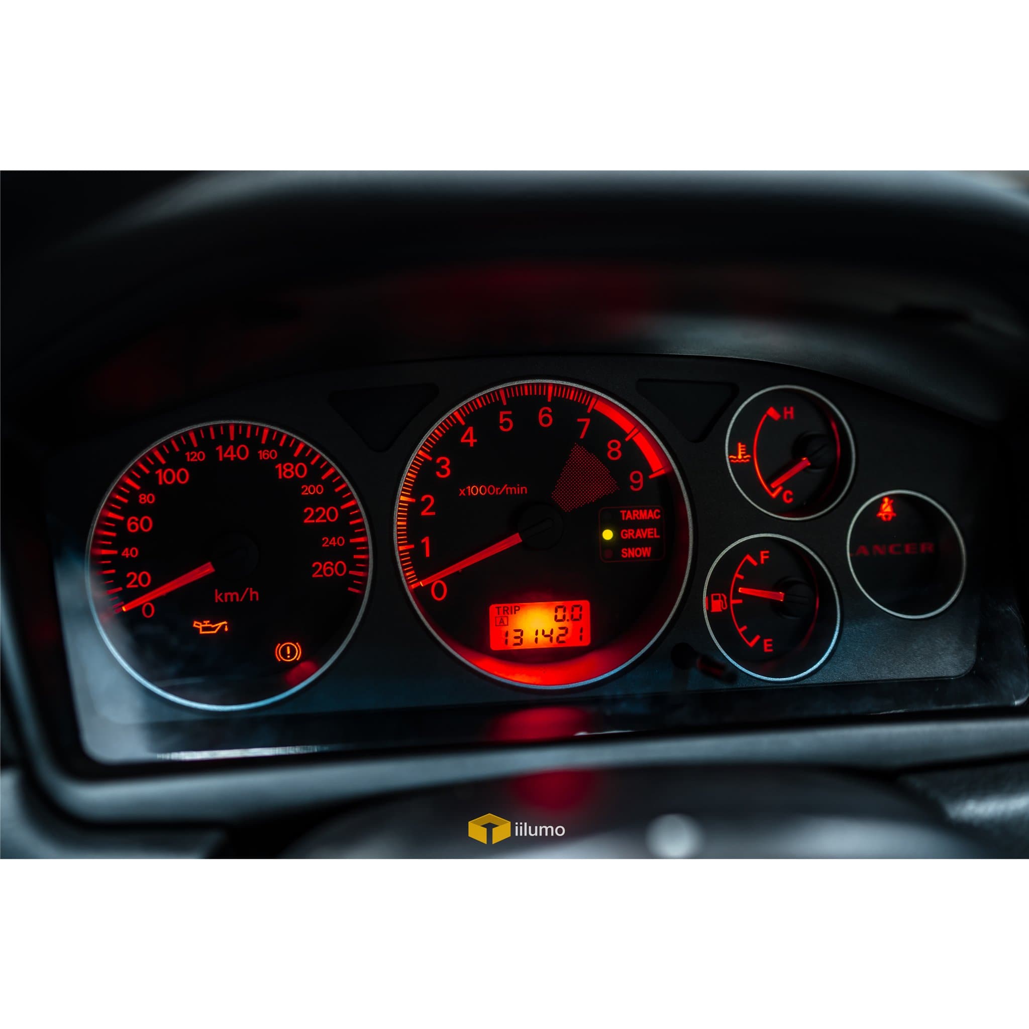 MITSUBISHI EVO 7/8/9 CT9A : DASH & CLIMATE LED CONVERSION - iilumo