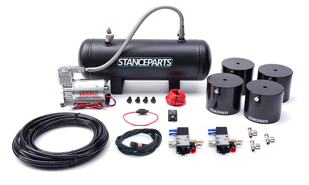 STANCEPARTS COMPLETE AIR CUP KIT (4PC) - FRONT + REAR