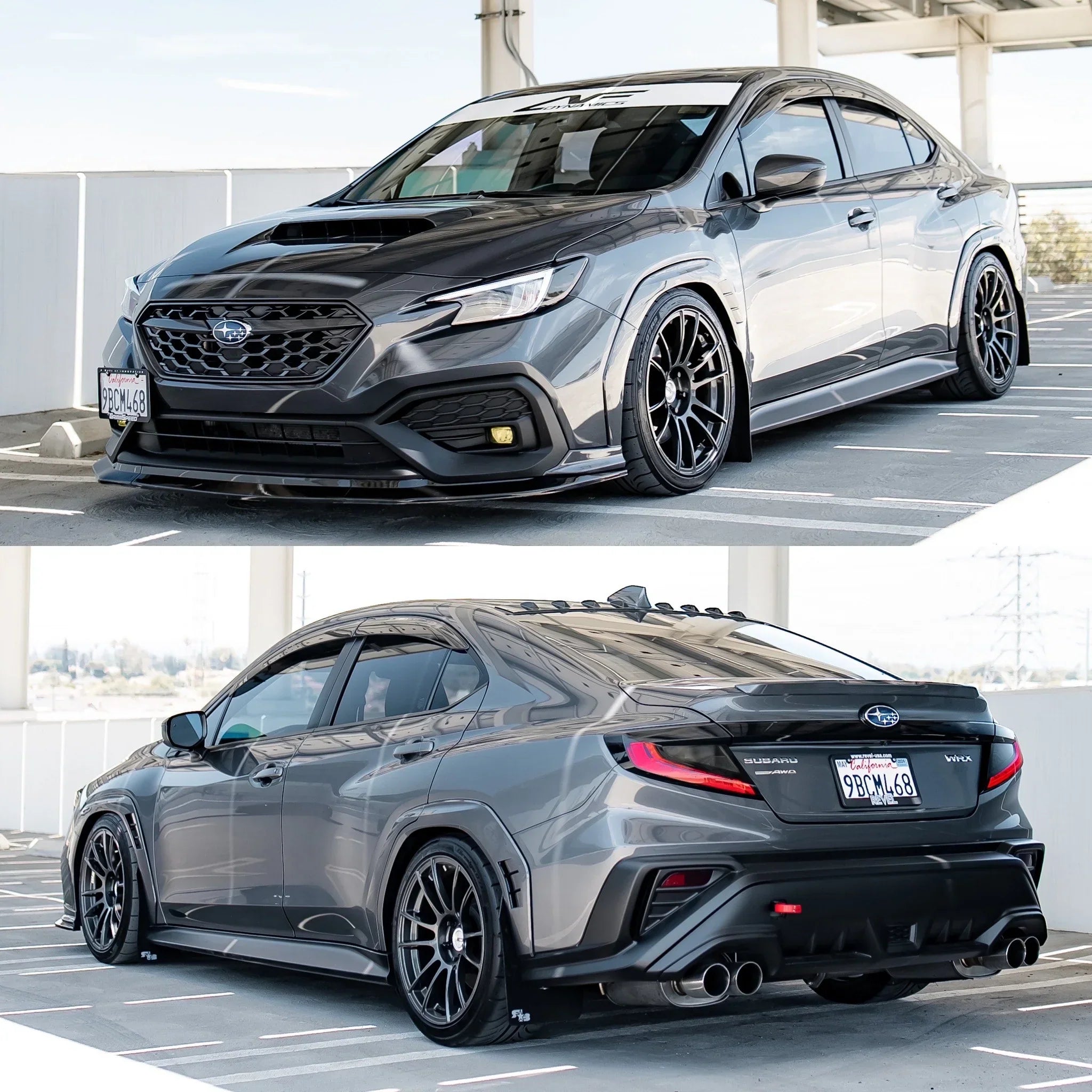 Aeroflow Dynamics S-Spec Paint Matched Fender Flares (+10mm) For Subaru WRX VB 2022-2025 [Paint Matched]