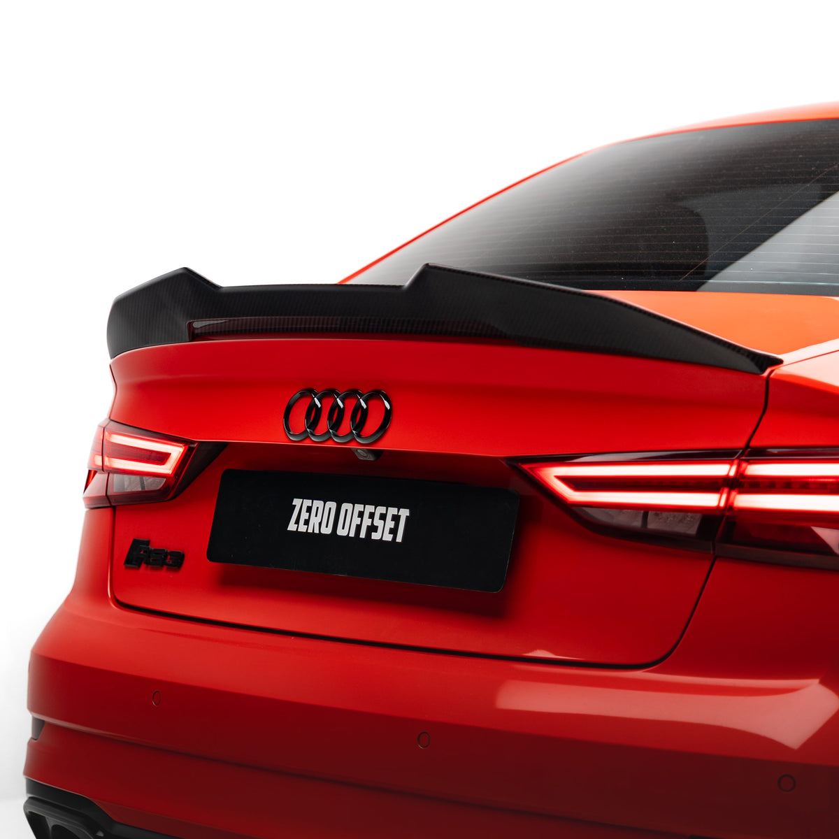 PSM Style Pre Pregged Dry Carbon Fiber Spoiler for Audi A3/S3/RS3 8V Sedan 2013+