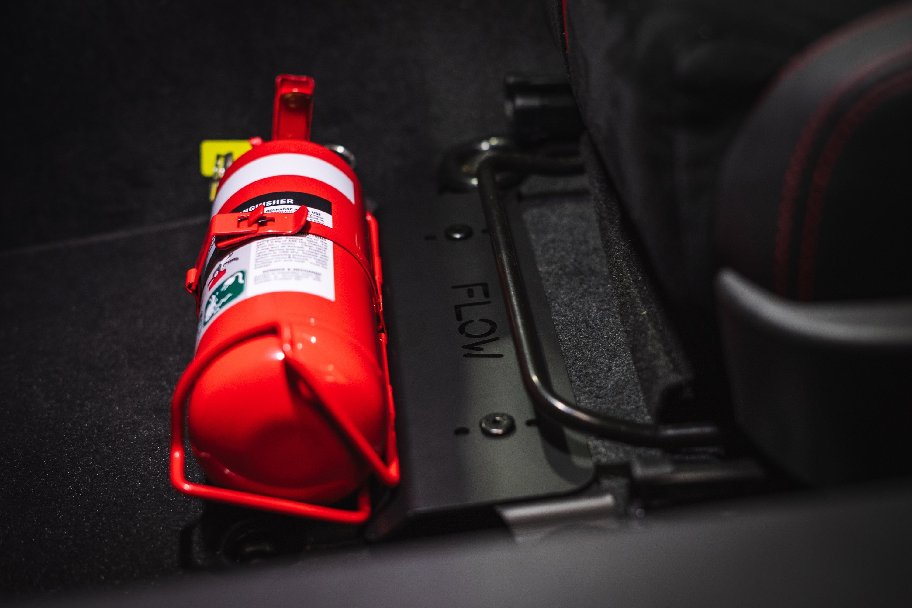 Flow Designs ZN8 GR86 Adjustable Fire Extinguisher Bracket/Mount
