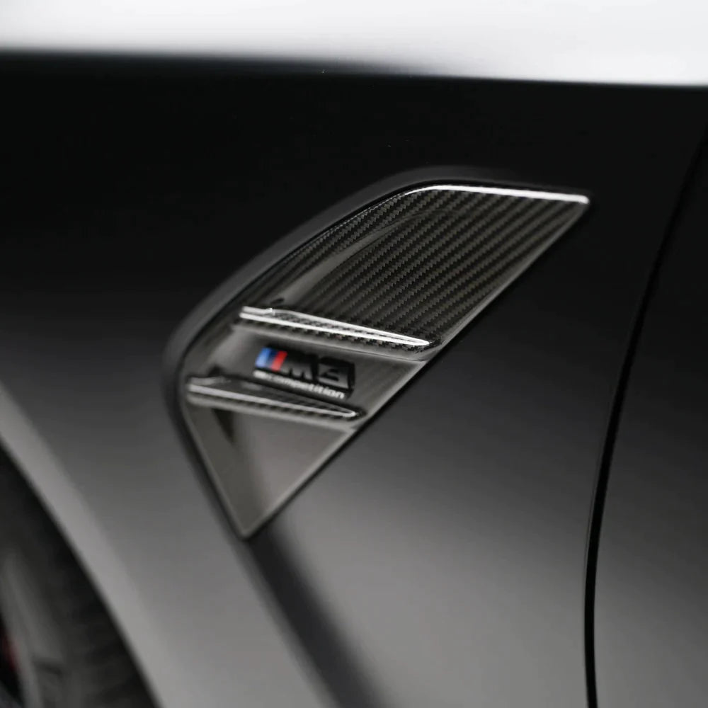 M-Performance Style Fender Vent Cover Pre Pregged Dry Carbon For