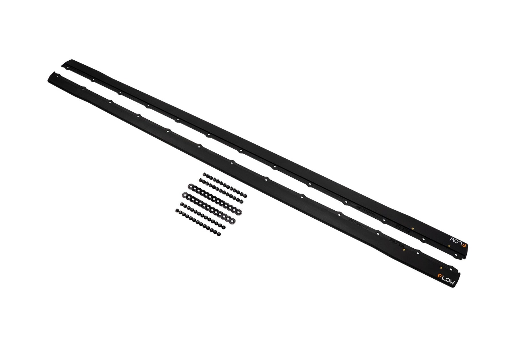 Flow Designs DEMO STOCK - AW Polo GTI Side Skirt Splitters (Pair) - TEXTURED MATTE BLACK - iilumolab
