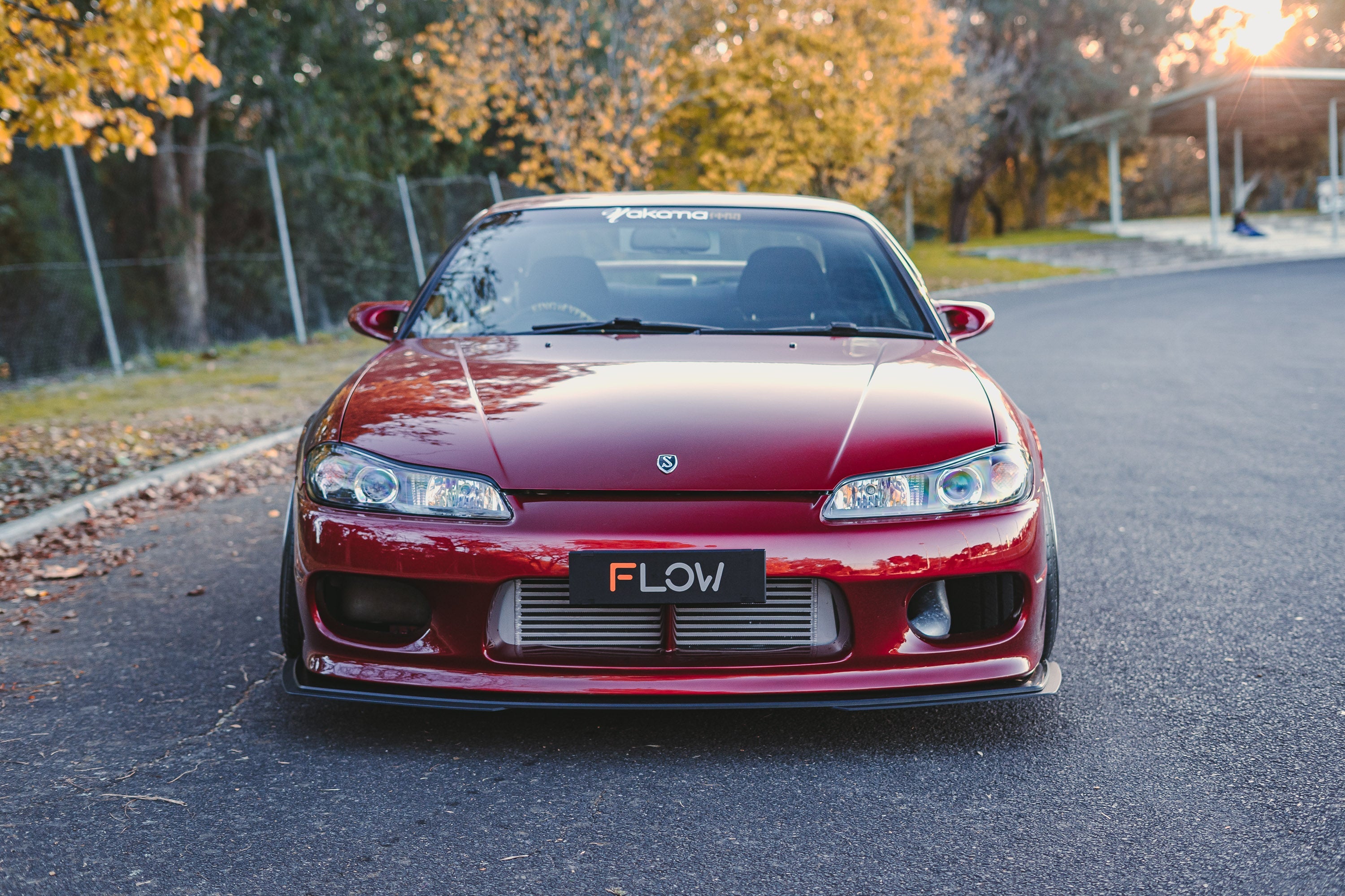 Flow Designs S15 / 200SX Front Lip Splitter Extensions (Pair - For Standard Front Bar) - iilumolab