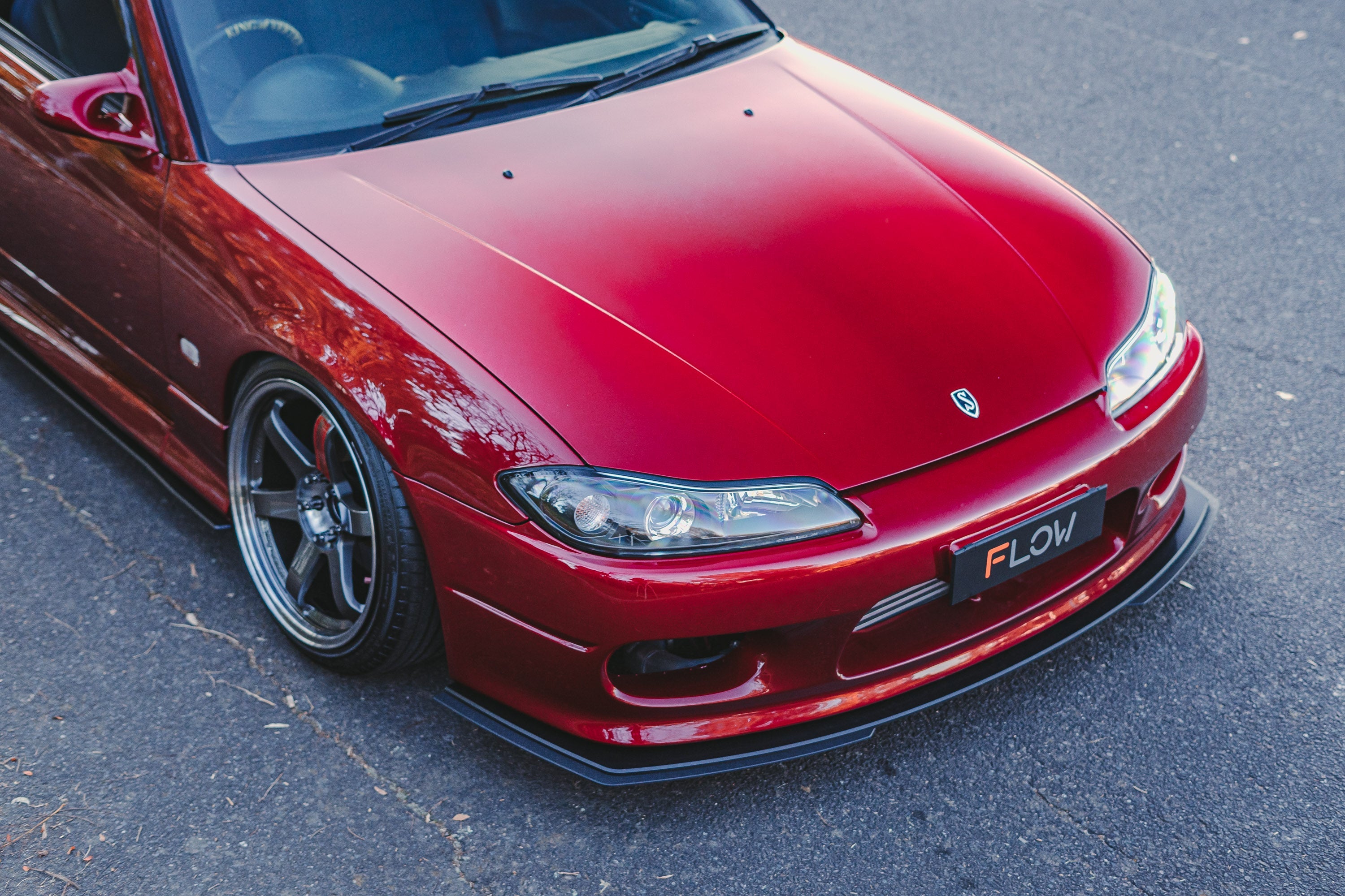 Flow Designs S15 / 200SX Front Lip Splitter Extensions (Pair - For Standard Front Bar) - iilumolab
