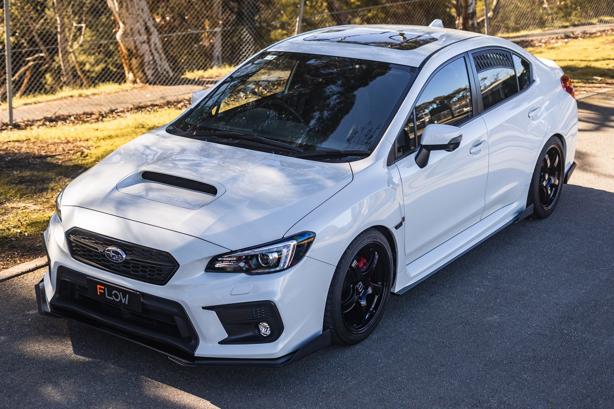 Flow Designs RETURNED STOCK - VA WRX & STI Side Skirt Splitters (Pair) - TEXTURED MATTE BLACK - iilumolab