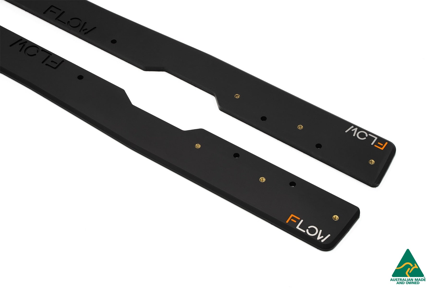 Flow Designs RETURNED STOCK - MK7.5 Golf R/7.5 Golf R Wagon Side Skirt Splitters (Pair) - GLOSS BLACK - iilumolab