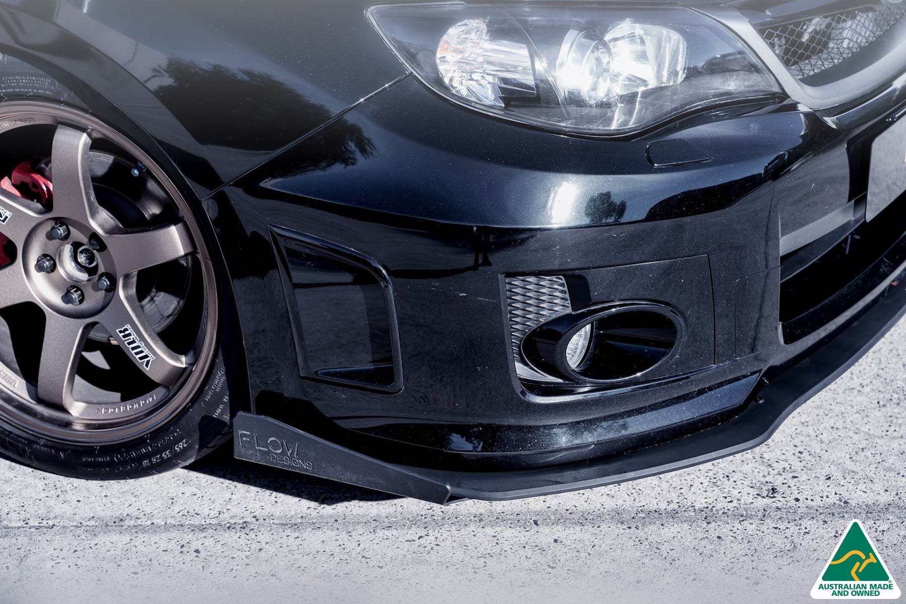 Flow Designs Impreza WRX / STI G3 Sedan FL Front Lip Splitter - iilumolab