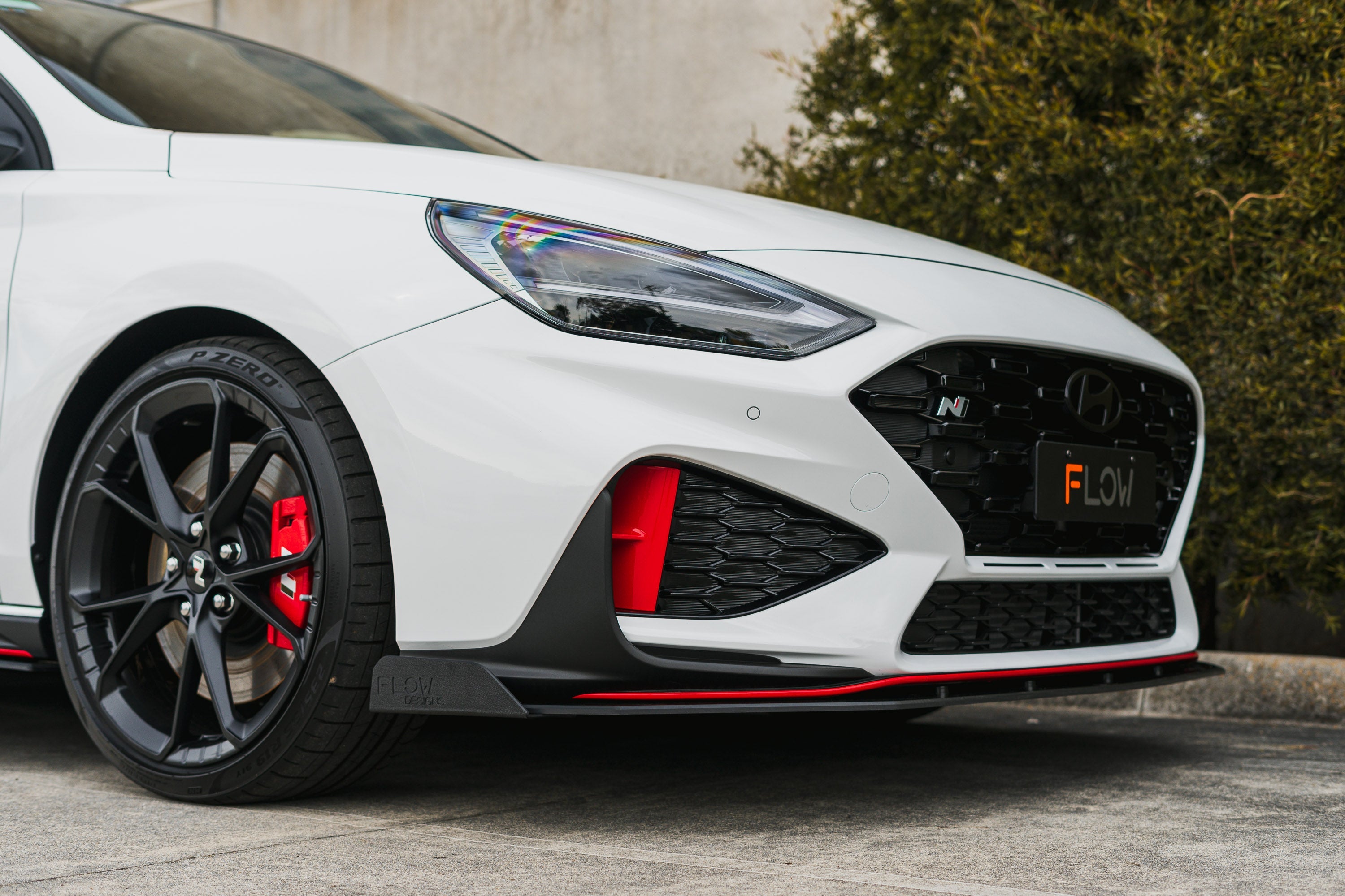 Flow Designs i30N Hatch PDE V6 FL2 2025+ Front Lip Splitter Winglets (Pair) - iilumolab