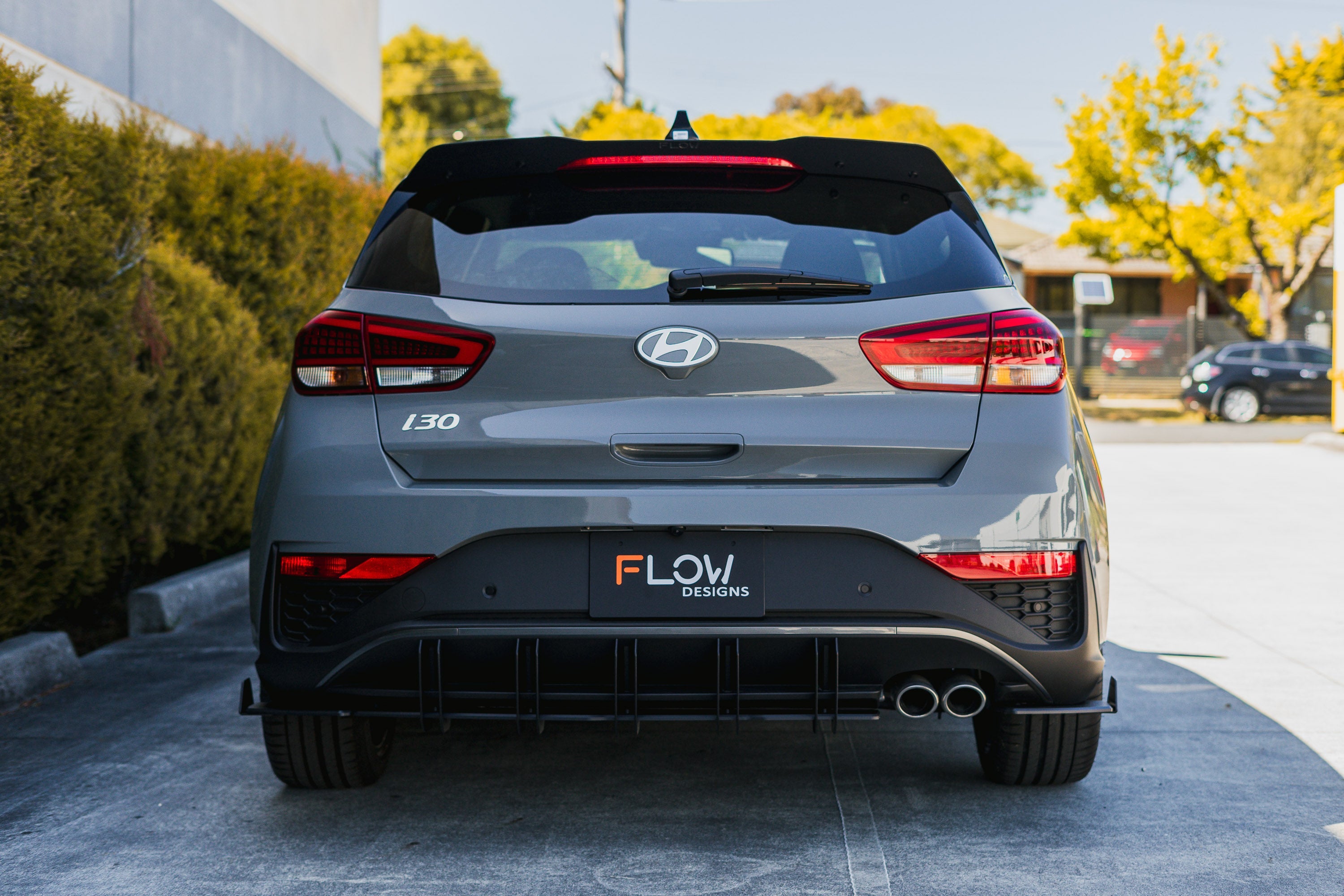 Flow Designs i30N-Line Hatch PDe.V6 FL 2024+ Rear Spoiler Extension - iilumolab
