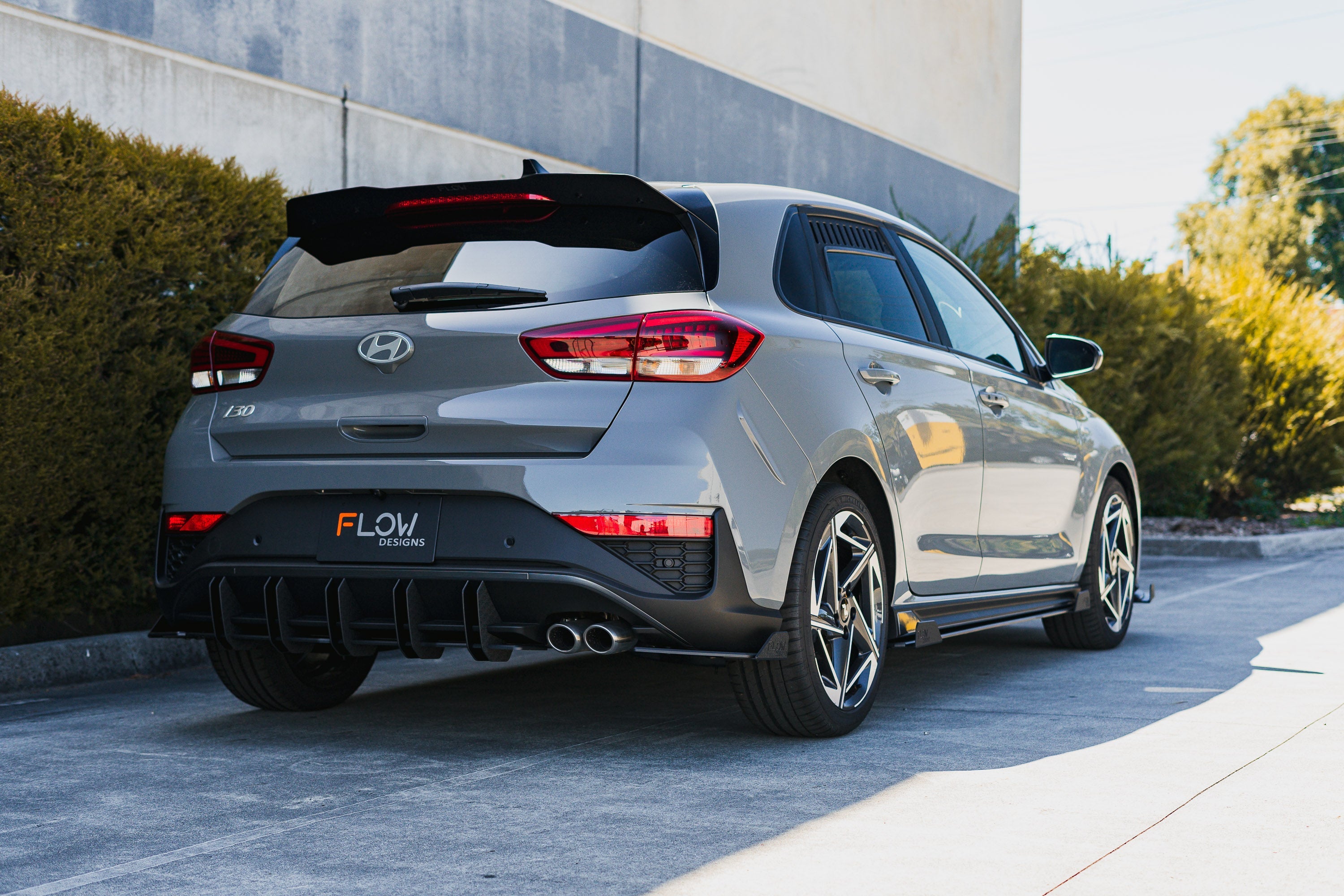Flow Designs i30N-Line Hatch PDe.V6 FL 2024+ Rear Spoiler Extension - iilumolab