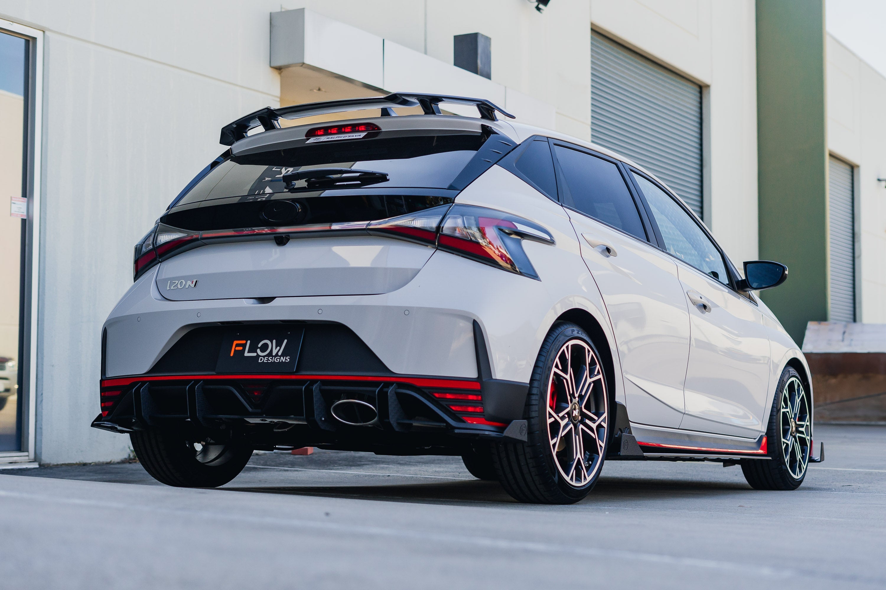 Flow Designs DEMO STOCK - i20 N BC3 Facelift - Rear Spats (Pair) - GLOSS BLACK - iilumolab