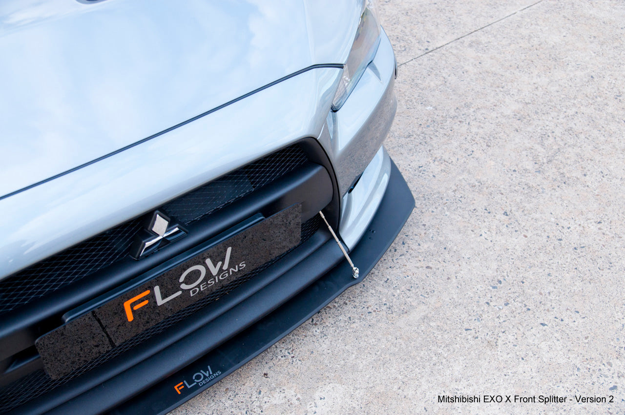 Flow Designs Lancer Evolution X Full Lip Splitter Set