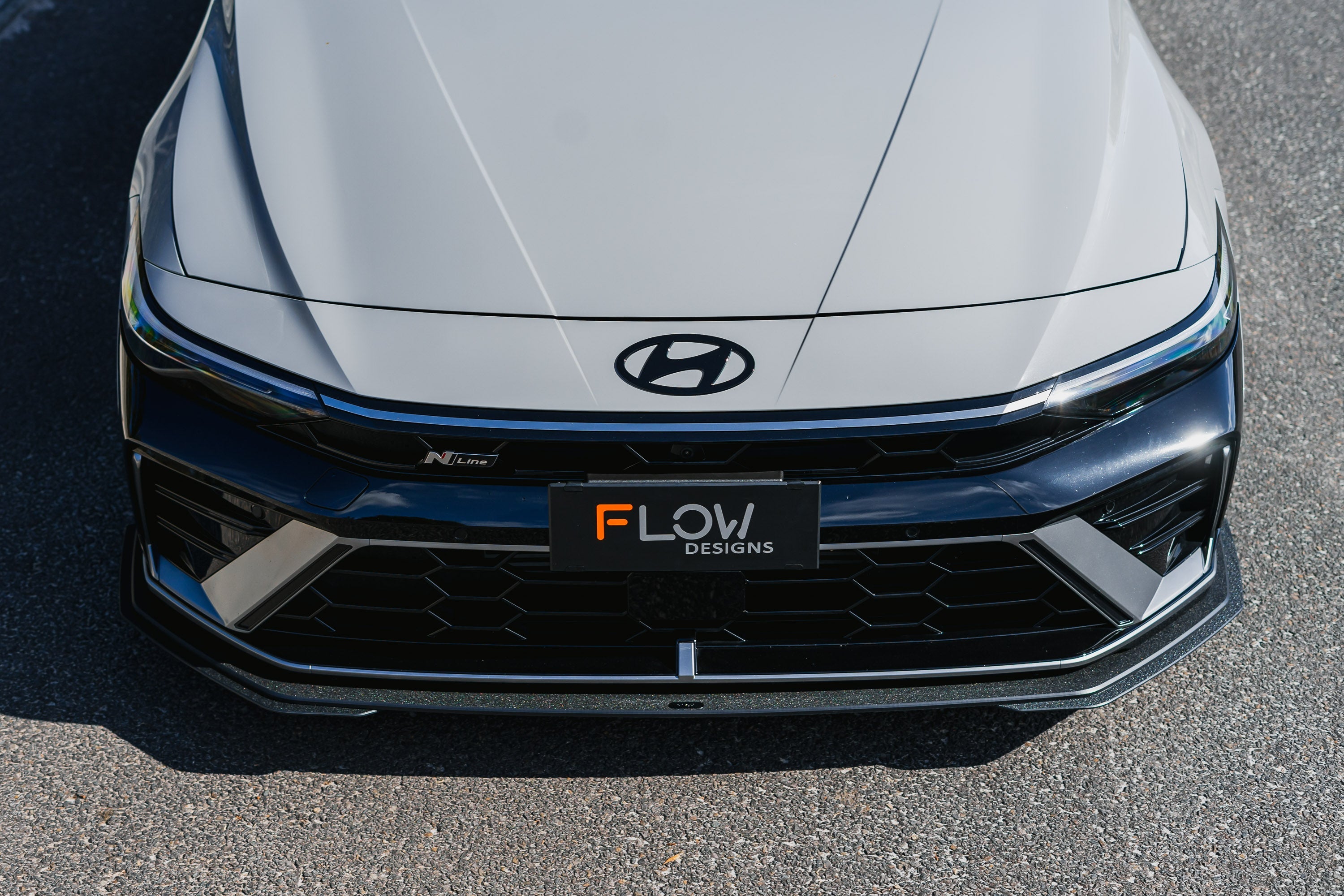 Flow Designs Hyundai CN7 V2 i30 N-Line Sedan FL 2025 Front Lip Splitter Extensions (Pair) - iilumolab
