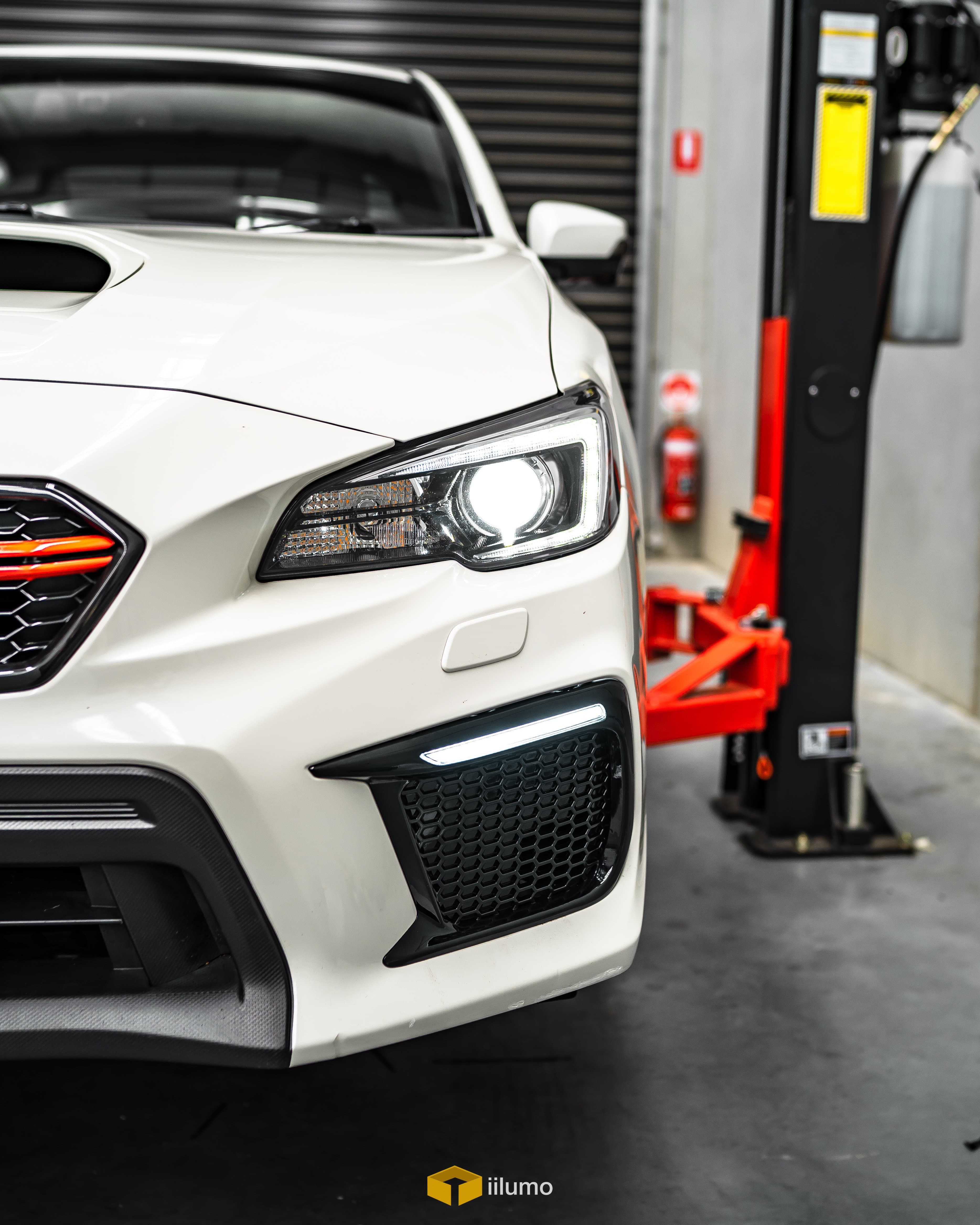 DAYTIME RUNNING LIGHT & SEQUENTIAL SIGNAL FOG LIGHT BEZELS (FOG LIGHT DELETE) : 2018-2021 SUBARU WRX / STI