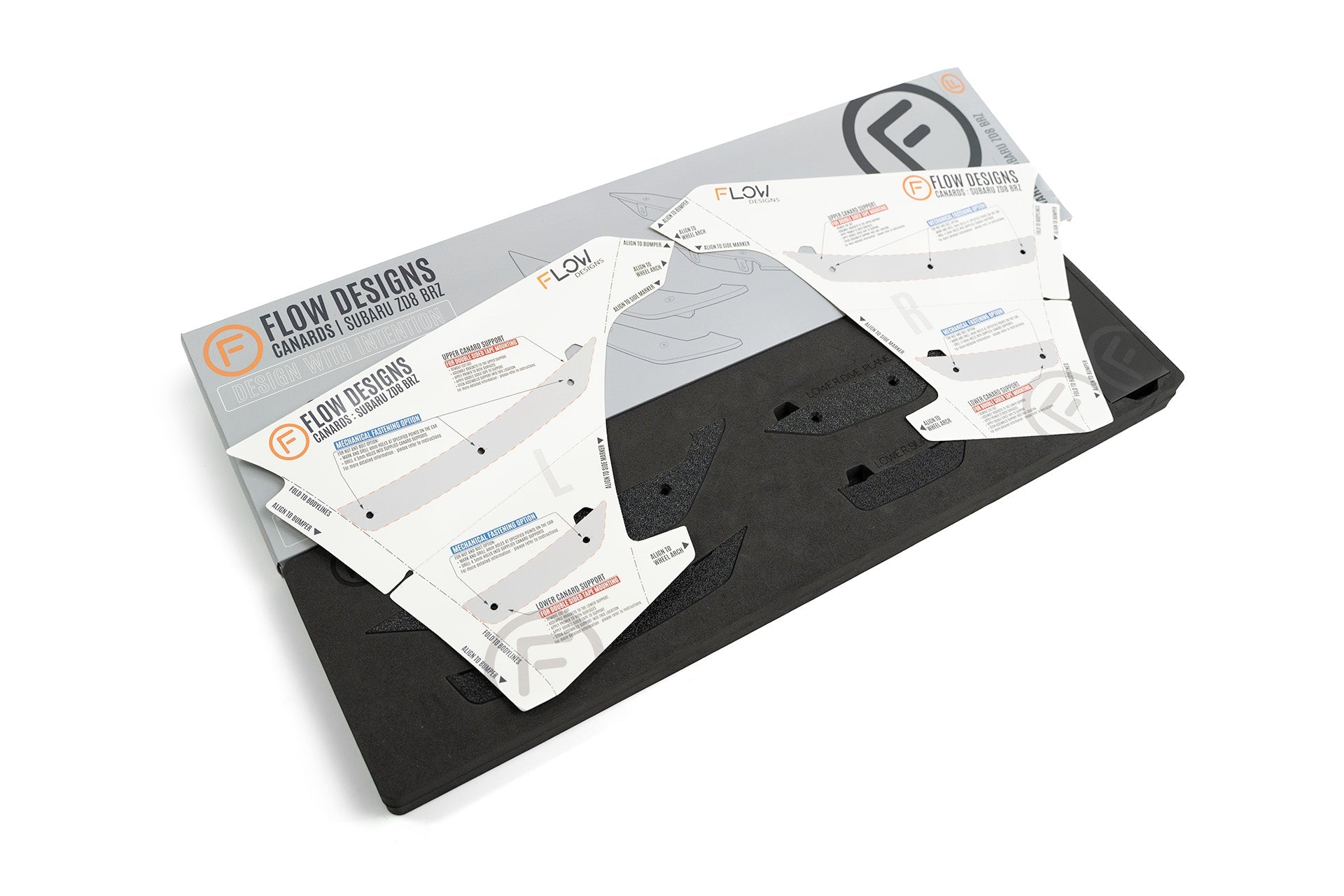 ZD8 BRZ Front Bumper Canards - iilumolab