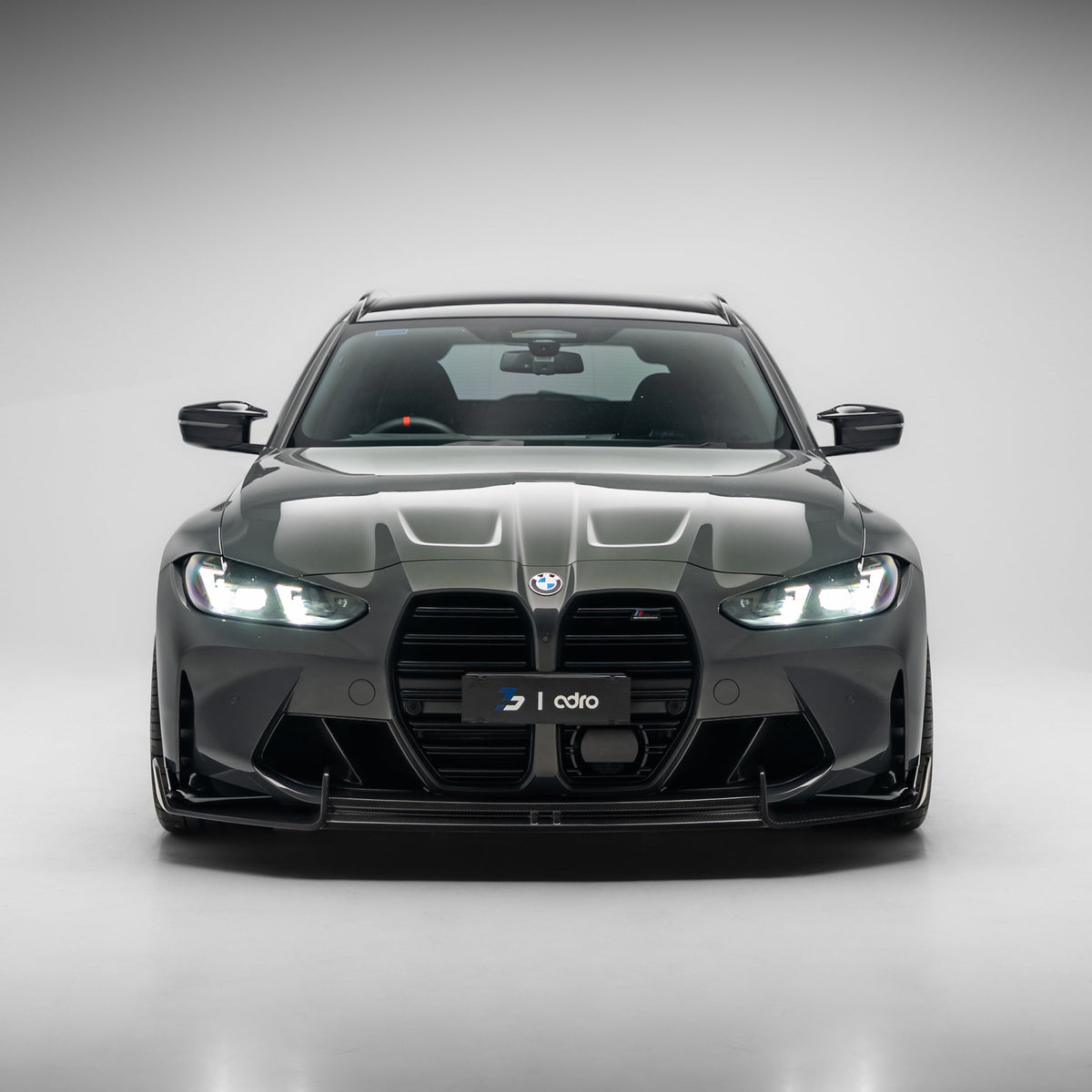 ADRO Dry Carbon Fibre Front Lip for BMW G80 G81 M3 / G82 G83 M4 (OEM Front Bumper) 2020+ - iilumolab