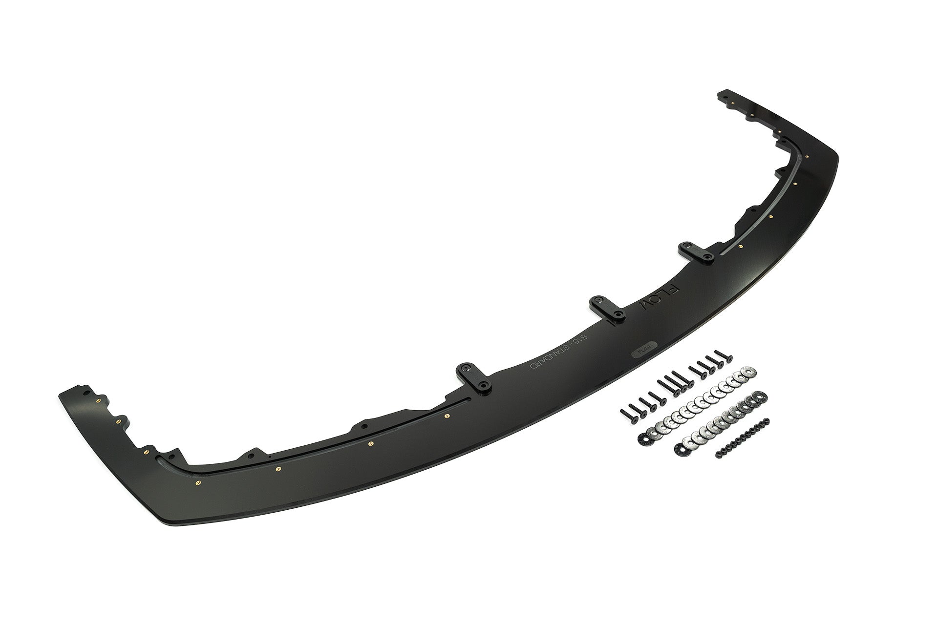 Flow Designs EX-DISPLAY - S15 / 200SX Front Lip Splitter (For Standard Front Bar) - TEXTURED MATTE BLACK - iilumolab