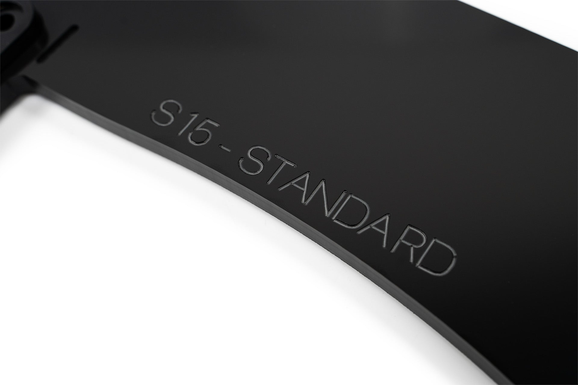 Flow Designs EX-DISPLAY - S15 / 200SX Front Lip Splitter (For Standard Front Bar) - TEXTURED MATTE BLACK - iilumolab