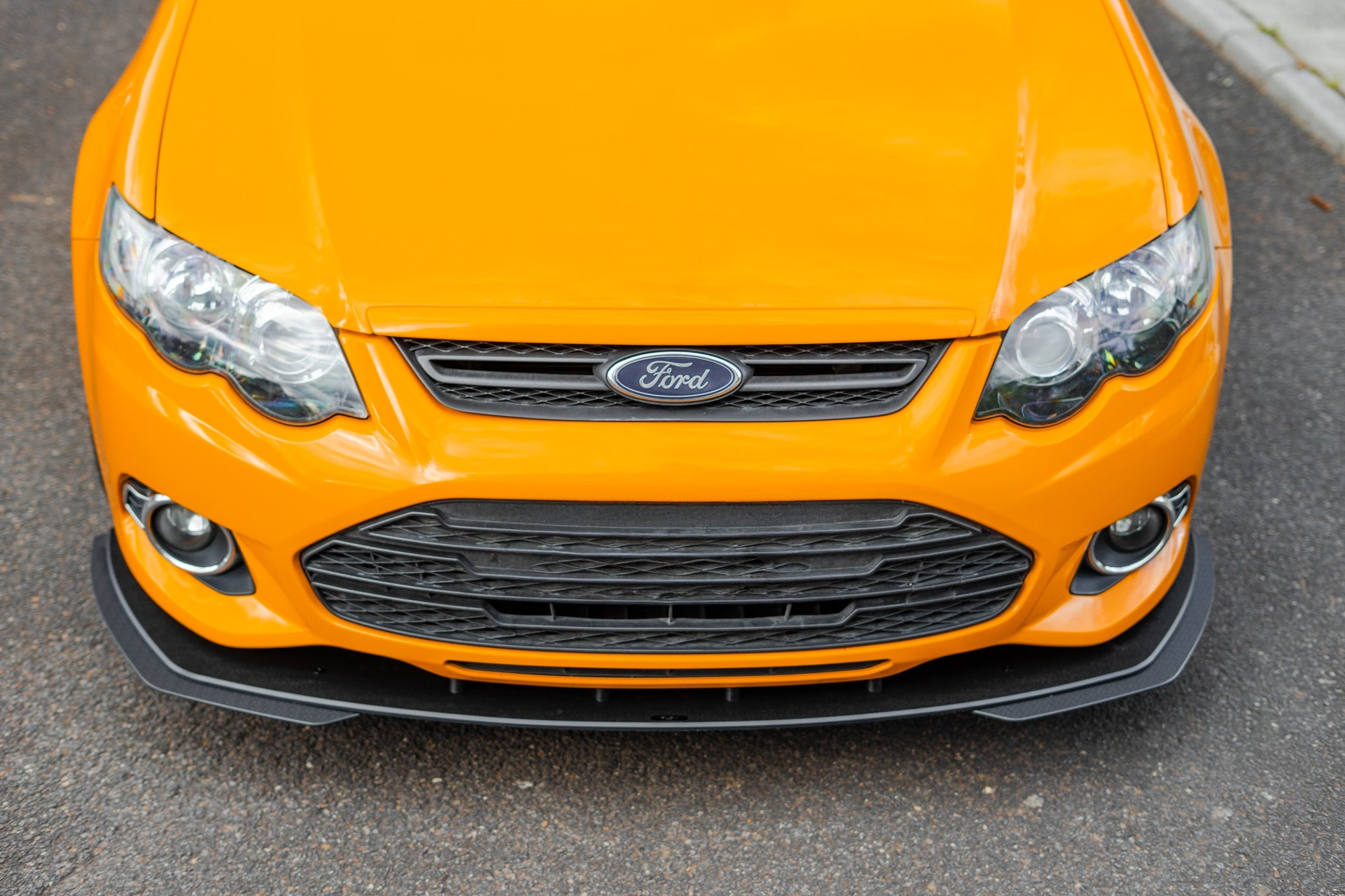 Flow Designs Ford Falcon FG MK2 Front Lip Splitter Extensions - iilumolab