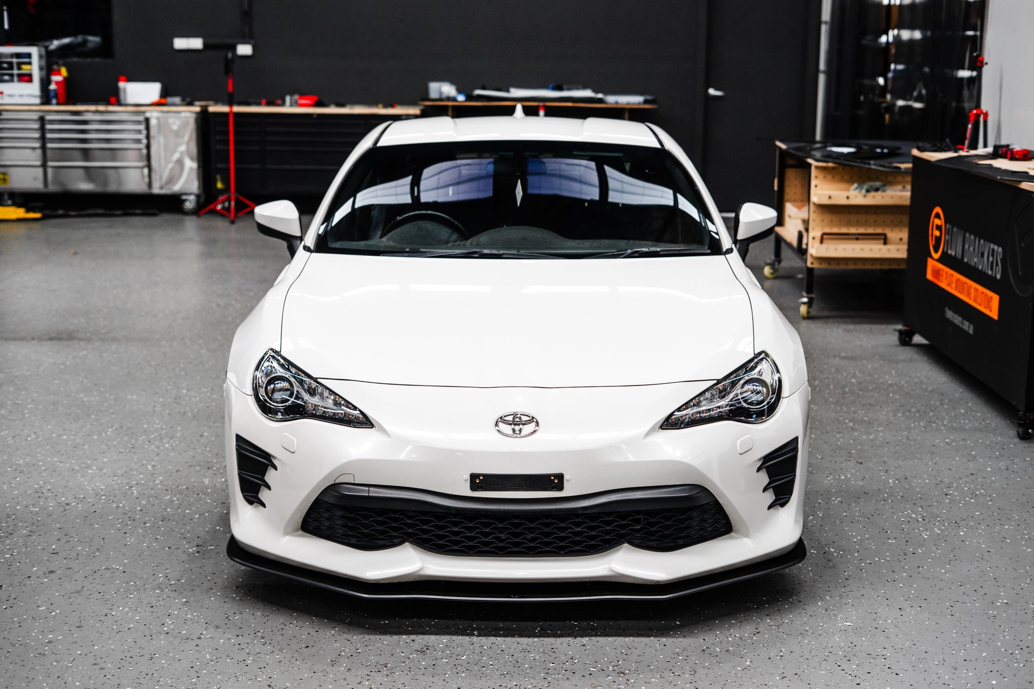 Flow Designs Toyota 86 (Facelift) Front Lip Splitter V1 (Without Support Rods) - iilumolab