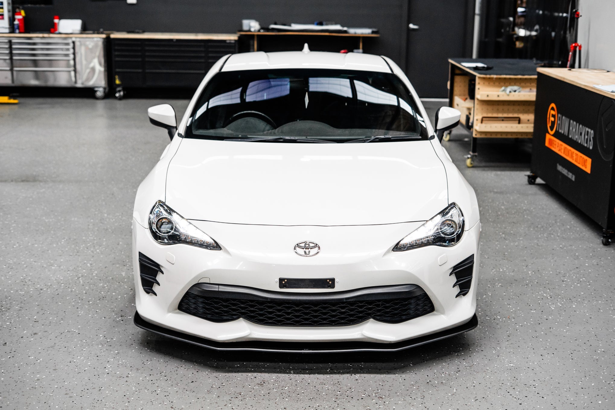 Flow Designs Toyota 86 (Facelift) Front Lip Splitter V1 (Without Support Rods) - iilumolab