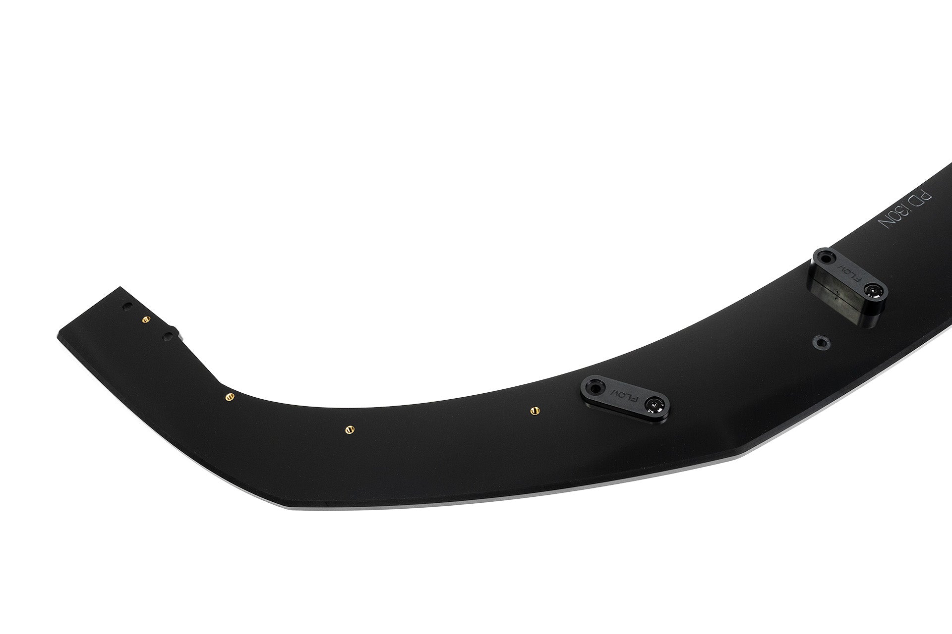 Flow Designs RETURNED STOCK - i30N Hatch PD (2018-2020) Front Lip Splitter & Reinforcement Brackets - GLOSS BLACK - iilumolab