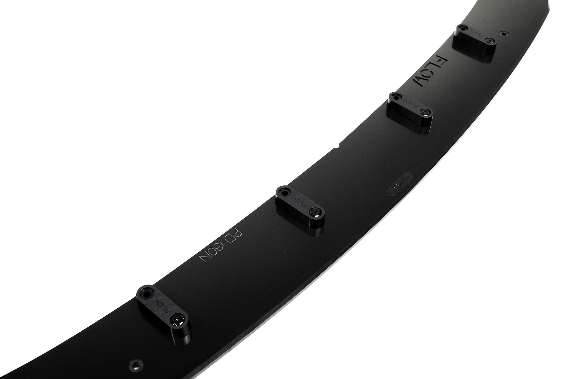 Flow Designs RETURNED STOCK - i30N Hatch PD (2018-2020) Front Lip Splitter & Reinforcement Brackets - GLOSS BLACK - iilumolab