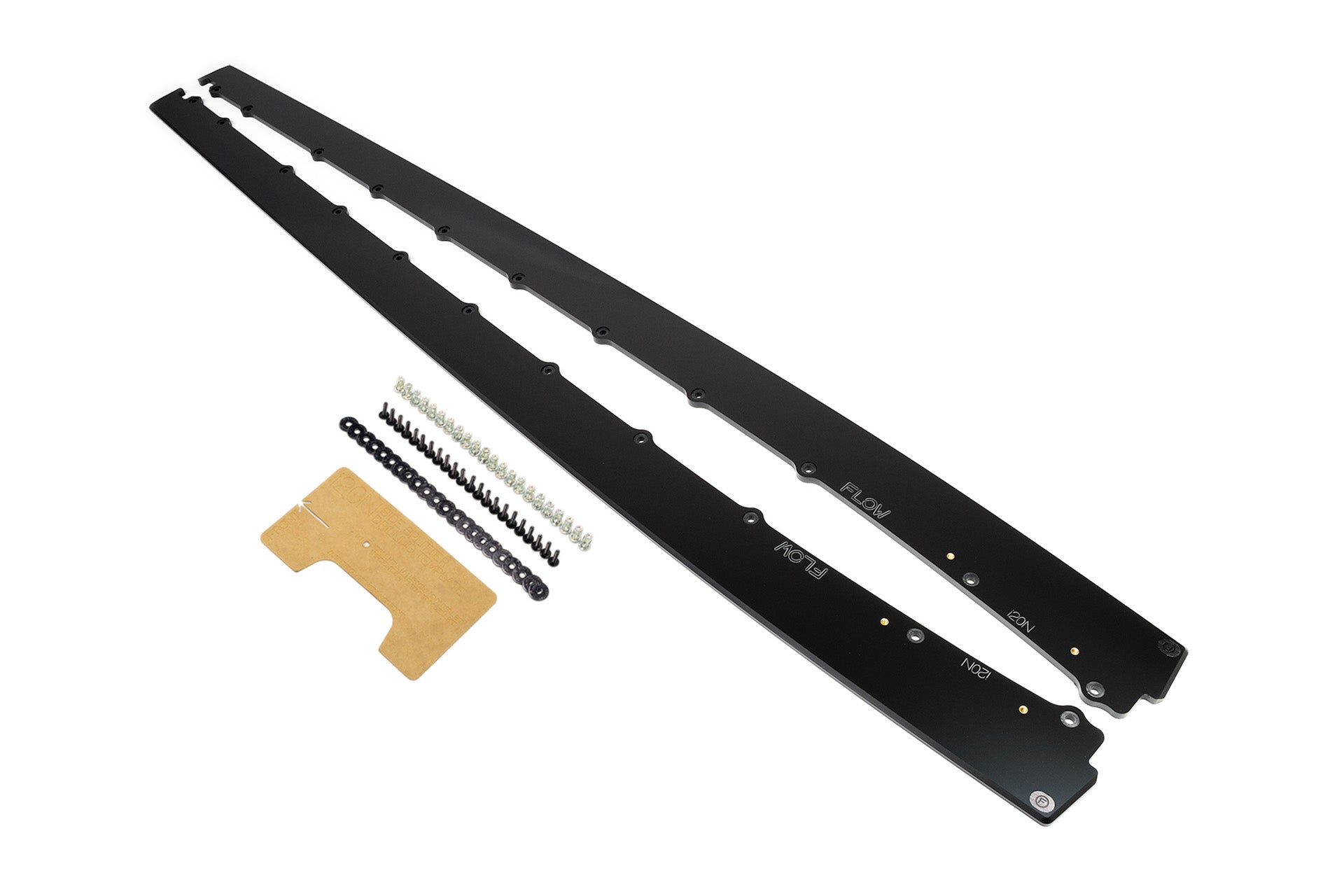 Flow Designs EX-DISPLAY - i20 N BC3 Pre-Facelift / Facelift - Side Skirt Splitters (Pair) - GLOSS BLACK - iilumolab