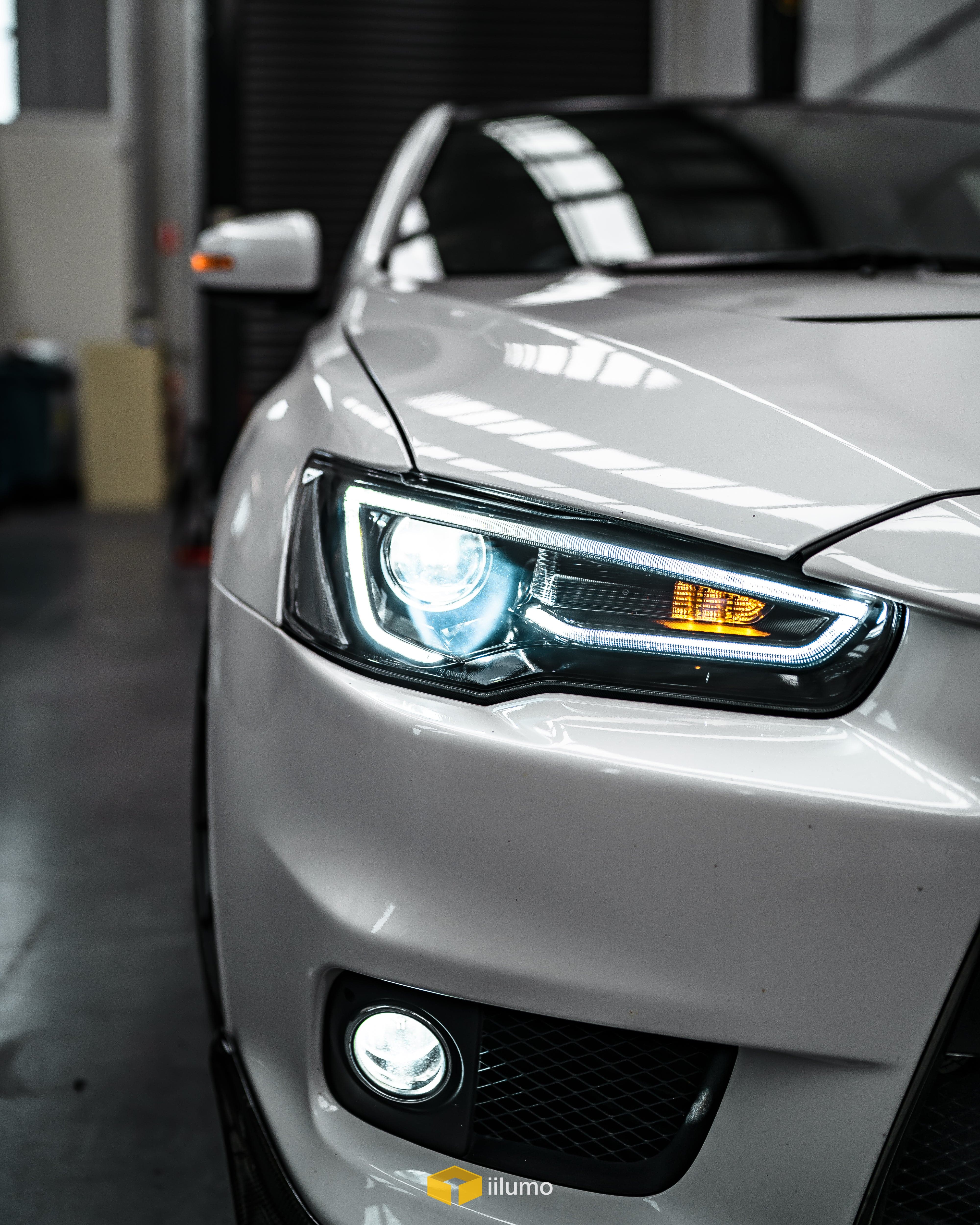 2007-2017 MITSUBISHI LANCER SEQUENTIAL LED HEADLIGHTS - iilumo