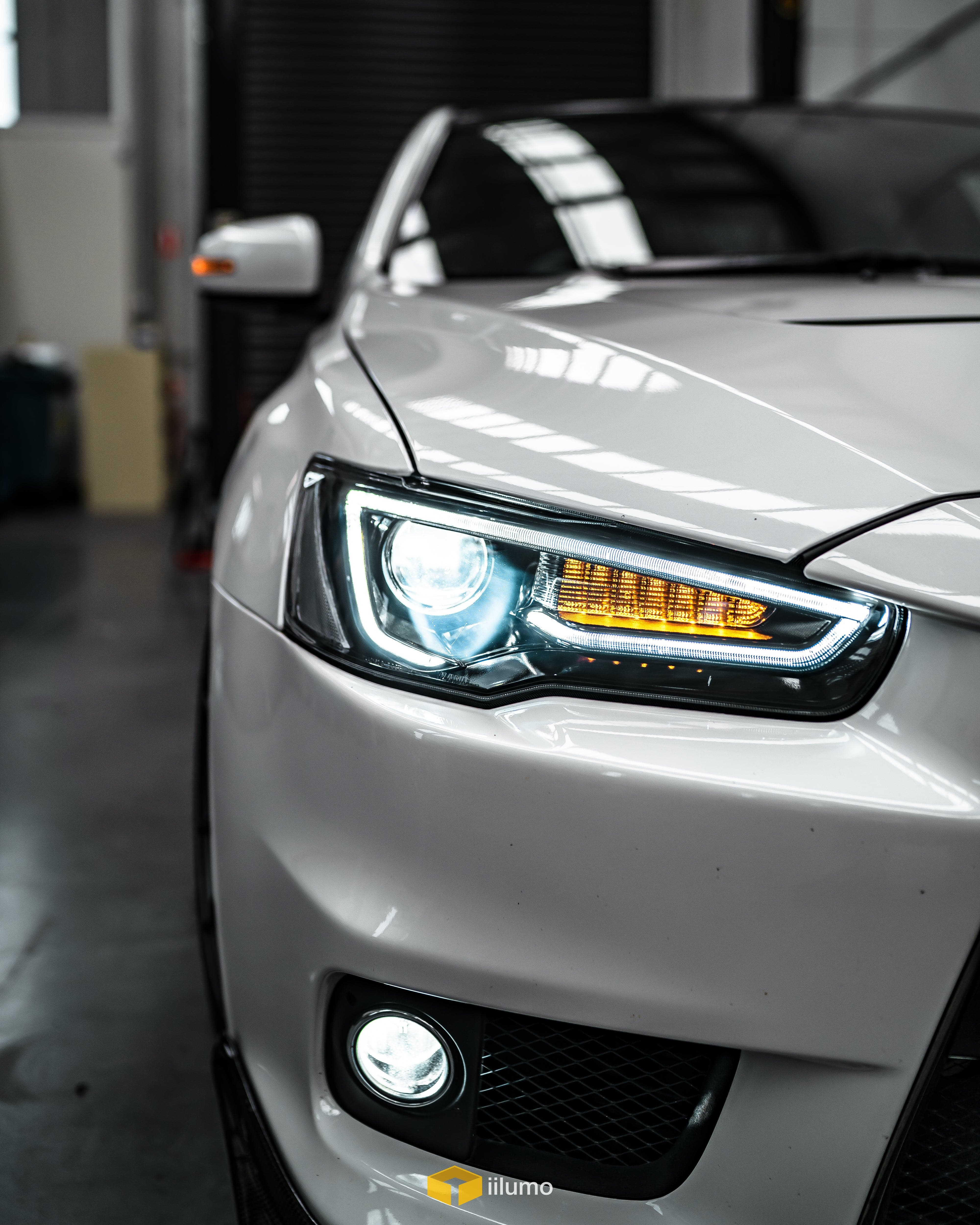 2007-2017 MITSUBISHI LANCER SEQUENTIAL LED HEADLIGHTS - iilumo