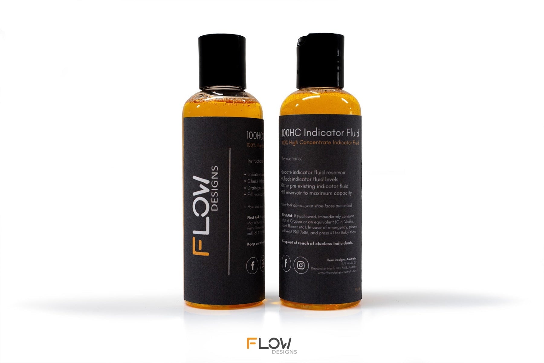 Flow Designs 100HC Indicator Fluid (Concentrate) - iilumolab